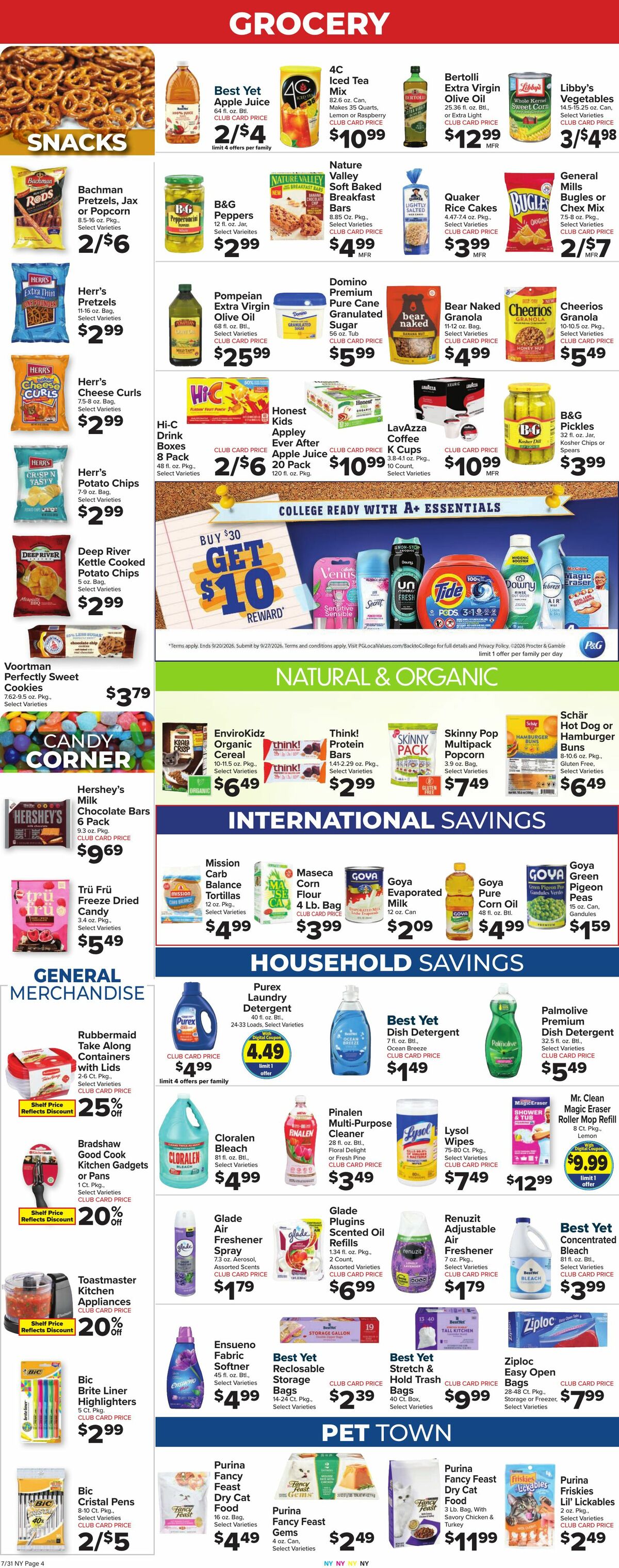 Food Town Weekly Ad from July 31