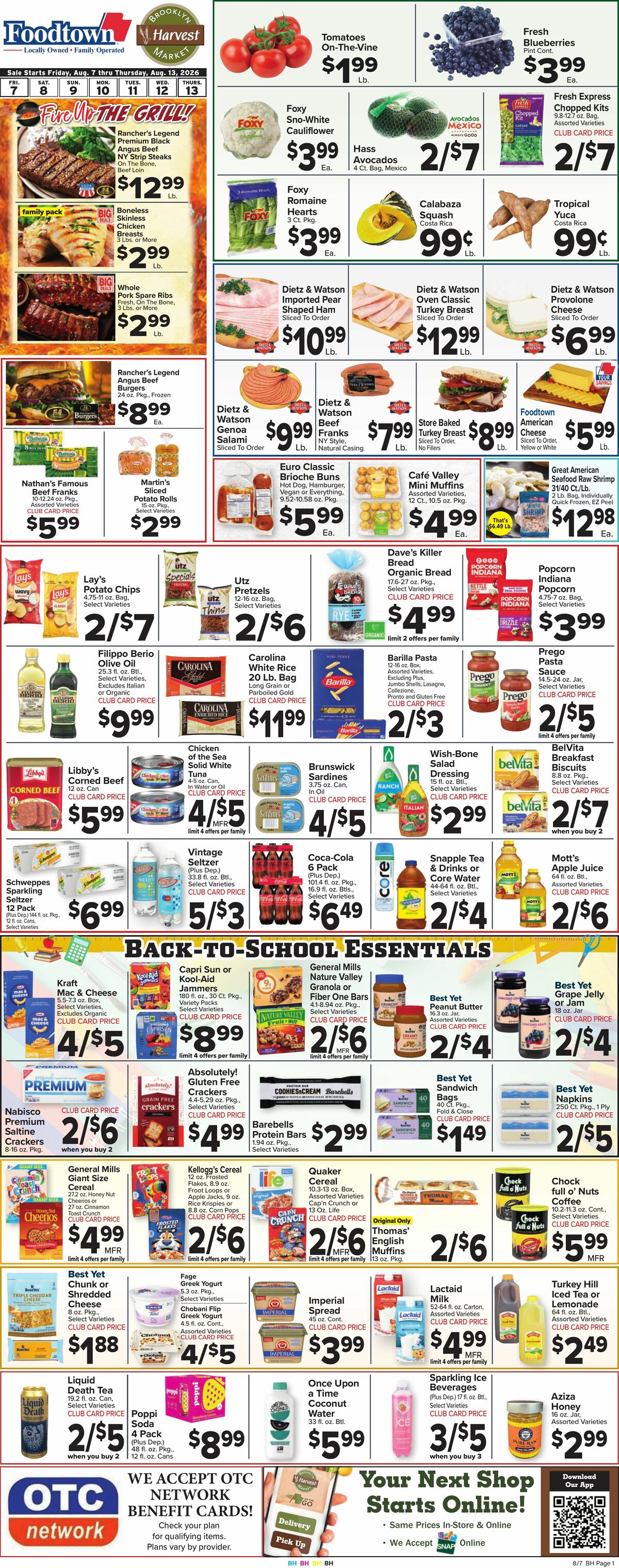 Food Town Weekly Ad from August 7