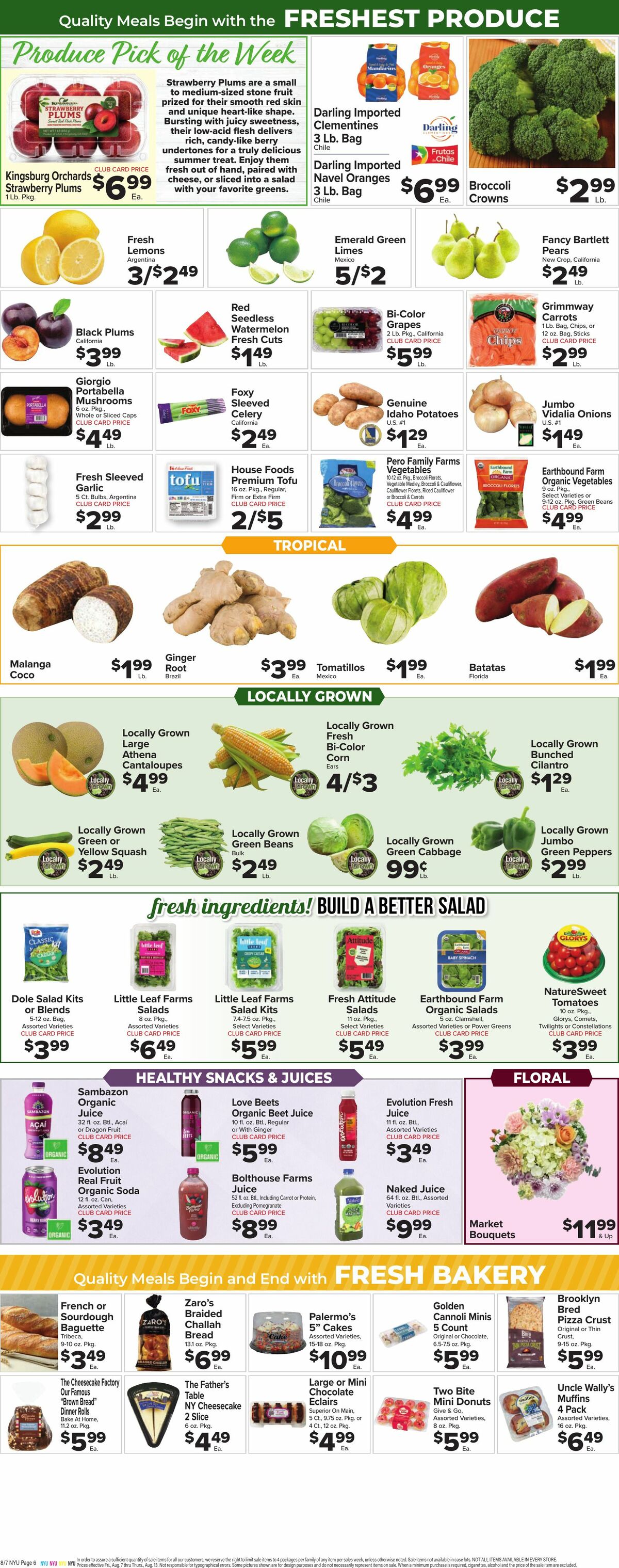 Food Town Weekly Ad from August 7