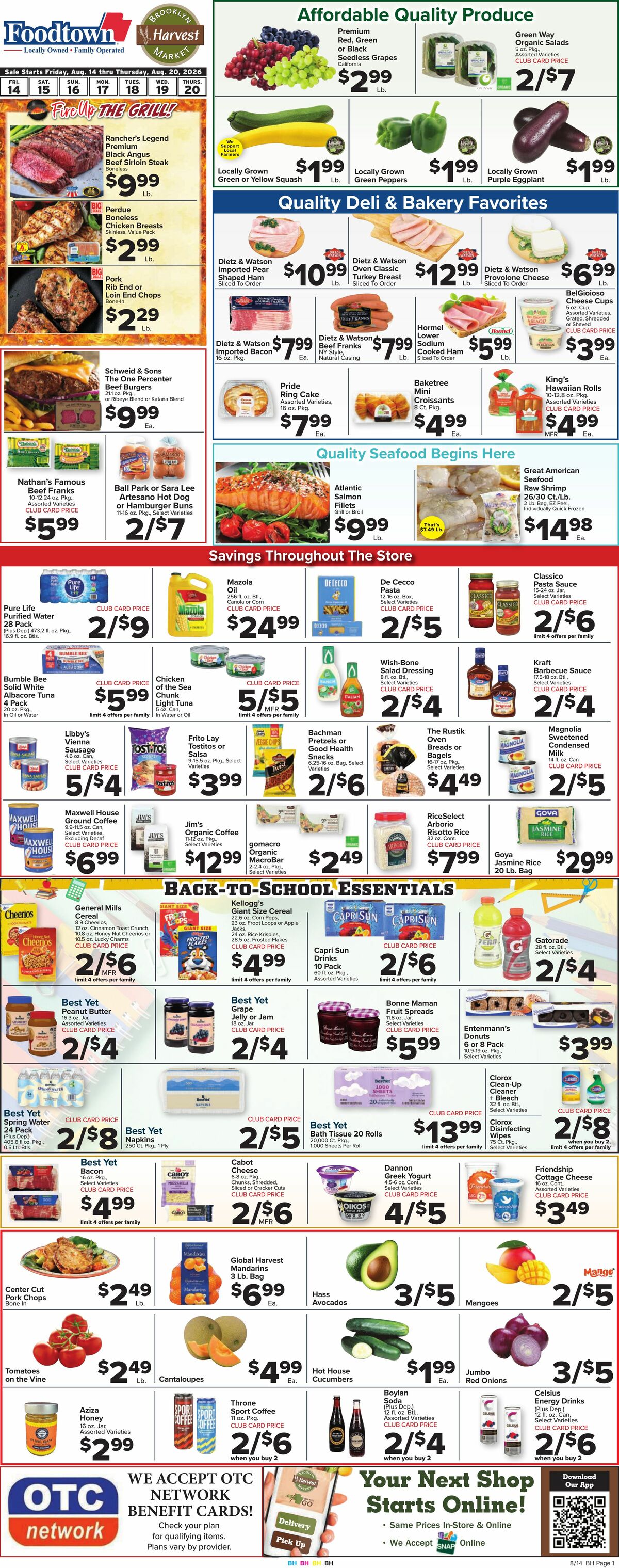 Food Town Weekly Ad from August 14