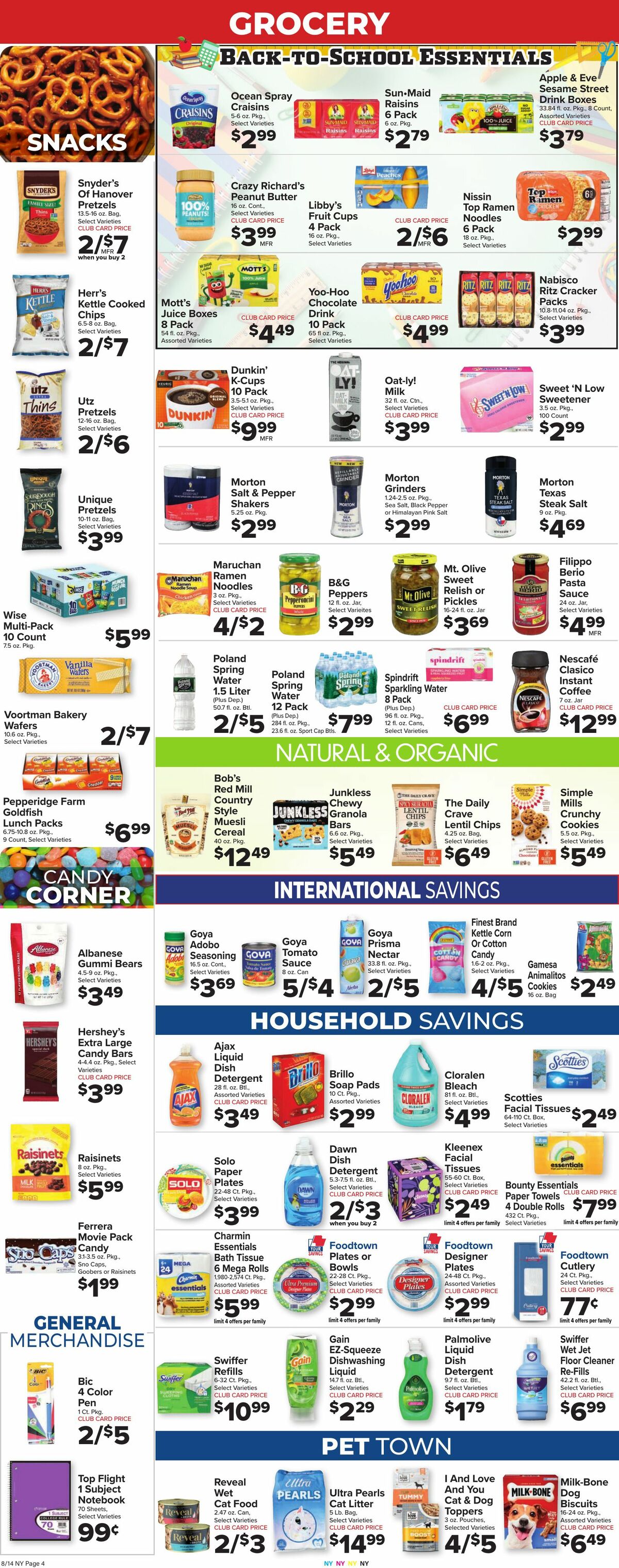 Food Town Weekly Ad from August 14