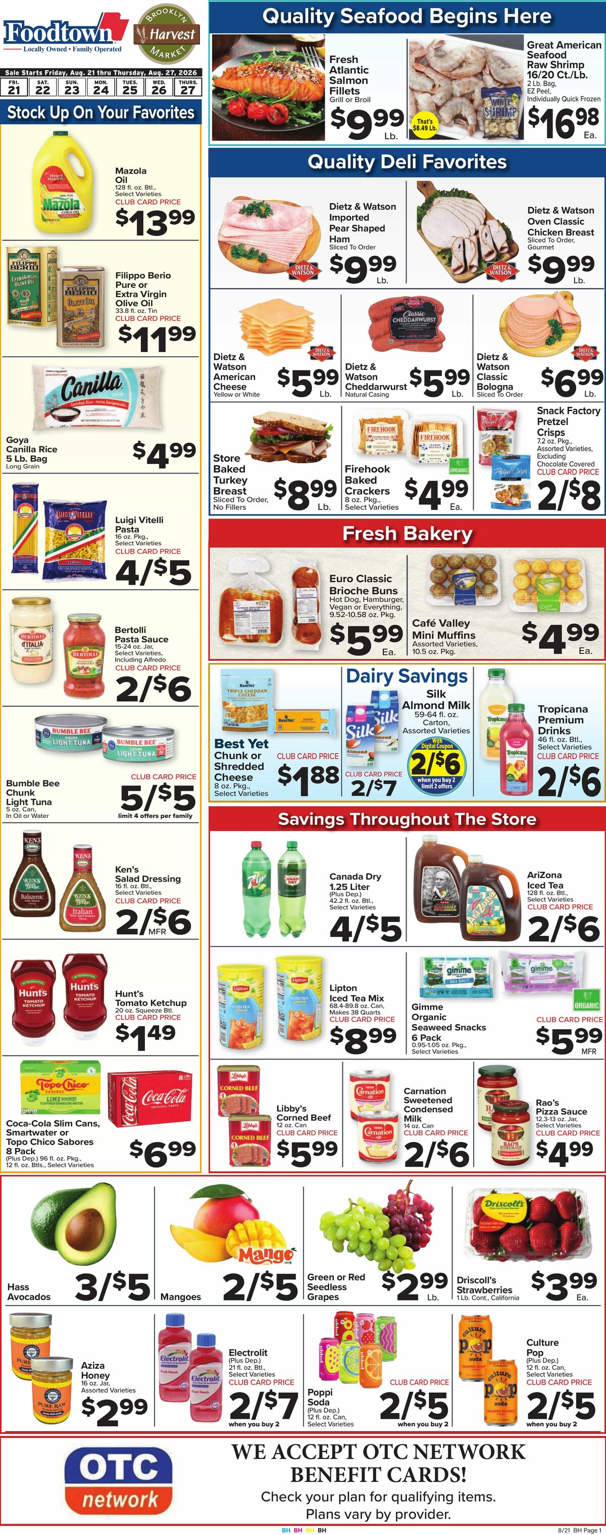 Food Town Weekly Ad from August 21