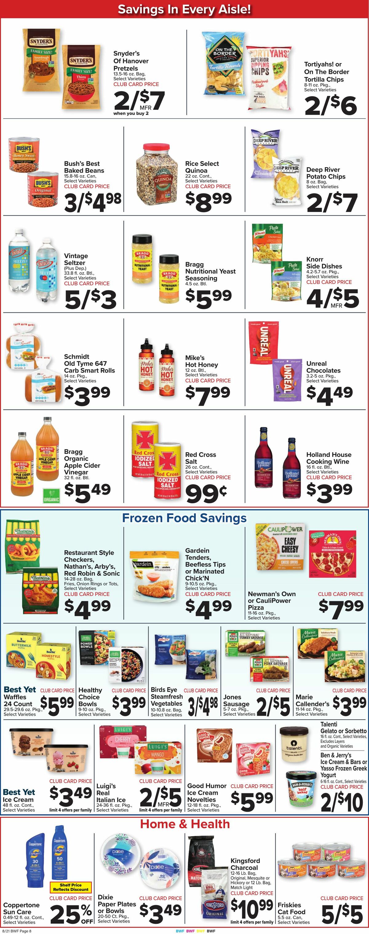 Food Town Weekly Ad from August 21