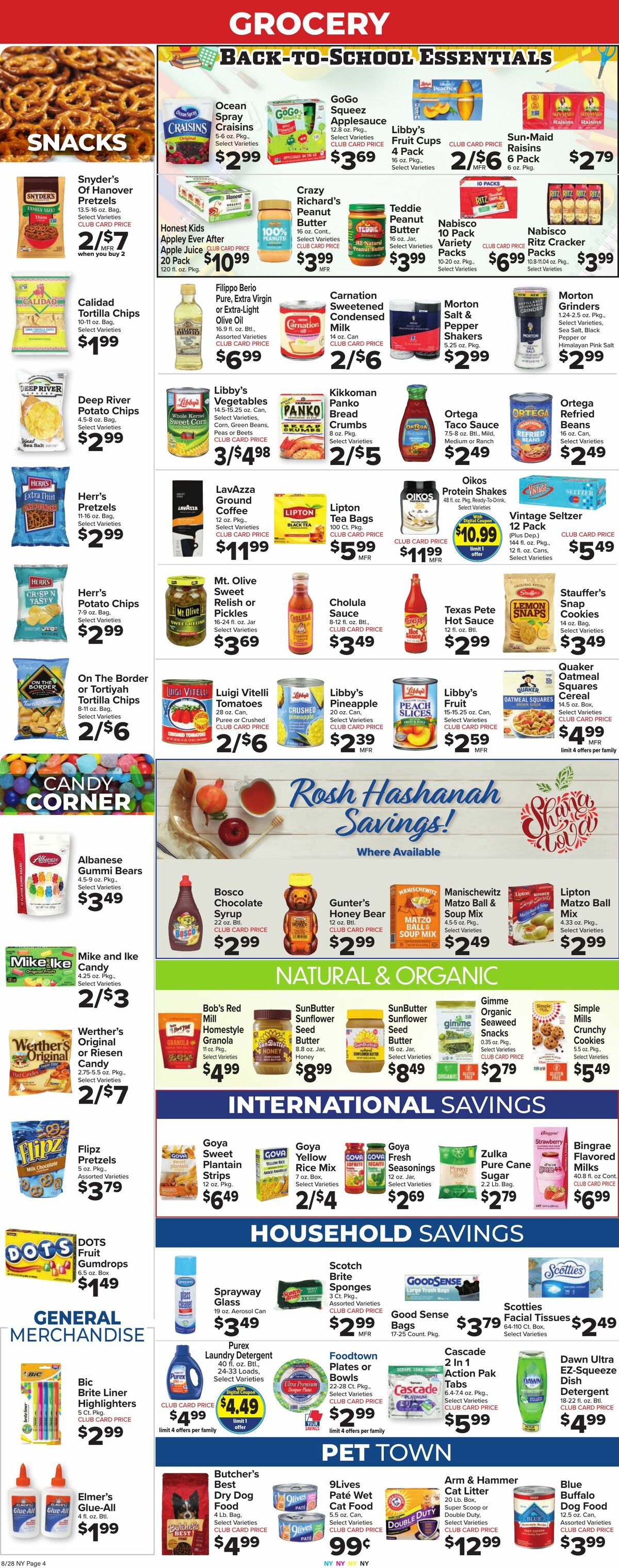 Food Town Weekly Ad from August 28