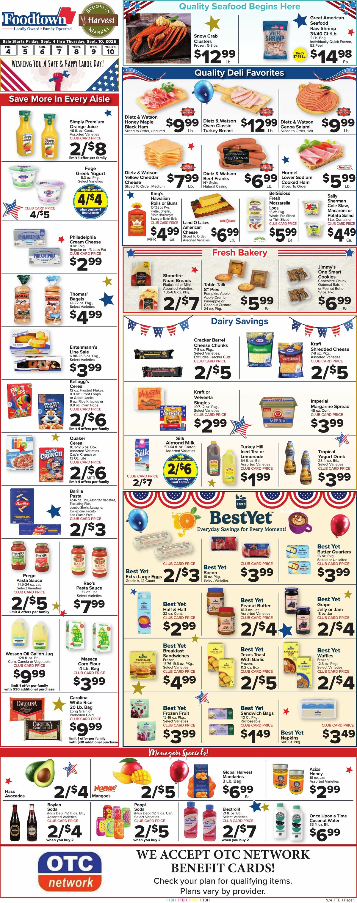 Food Town Weekly Ad from September 4