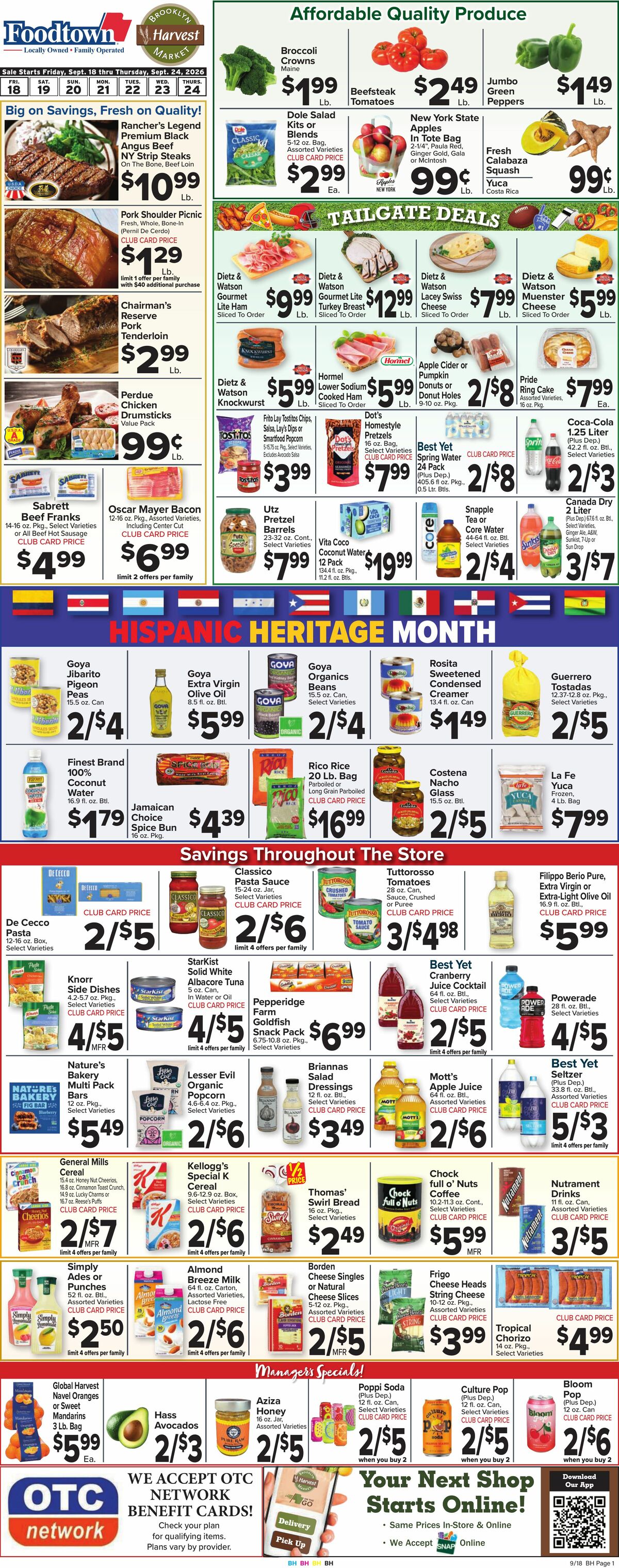Food Town Weekly Ad from September 18