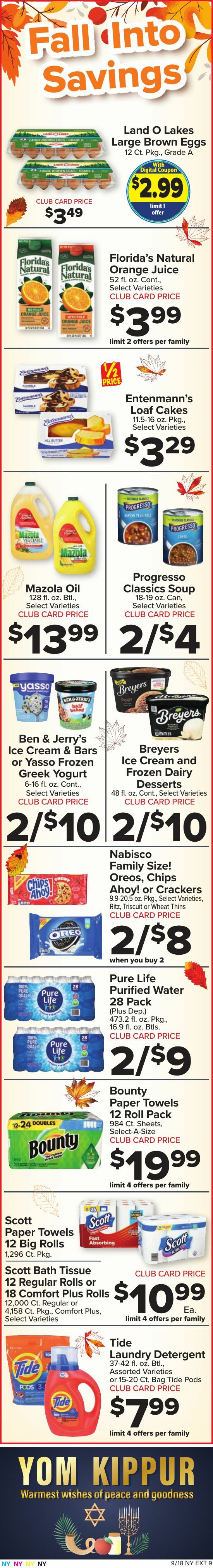 Food Town Weekly Ad from September 18