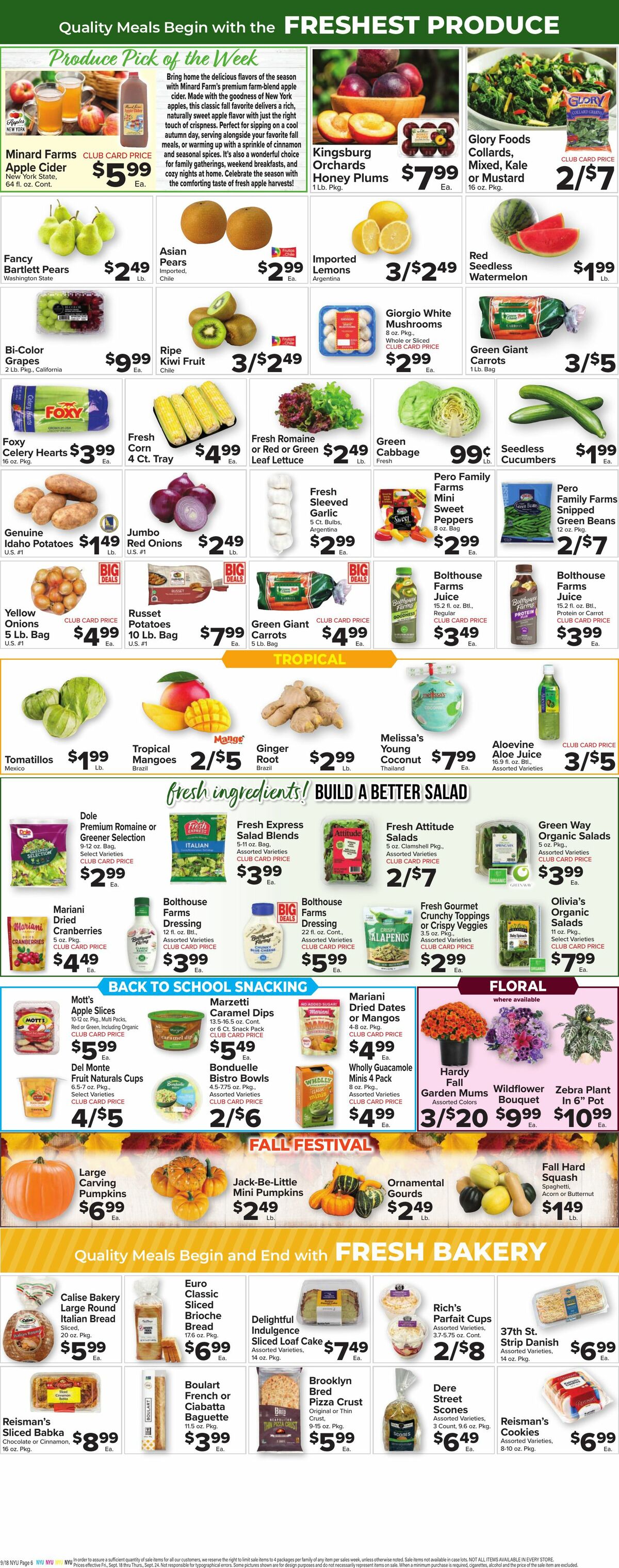 Food Town Weekly Ad from September 18
