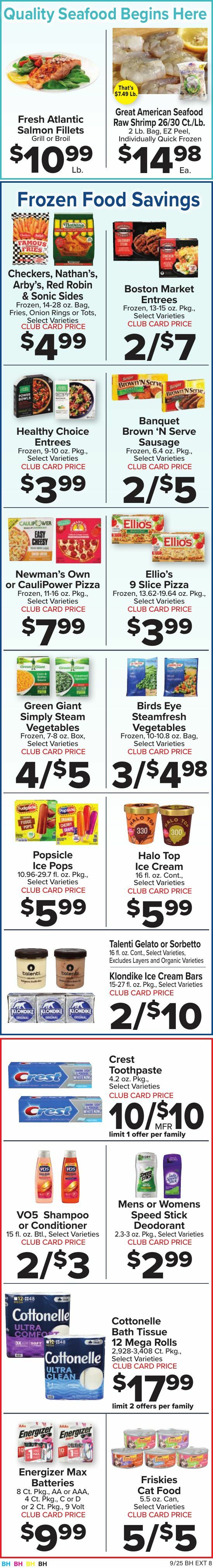 Food Town Weekly Ad from September 25