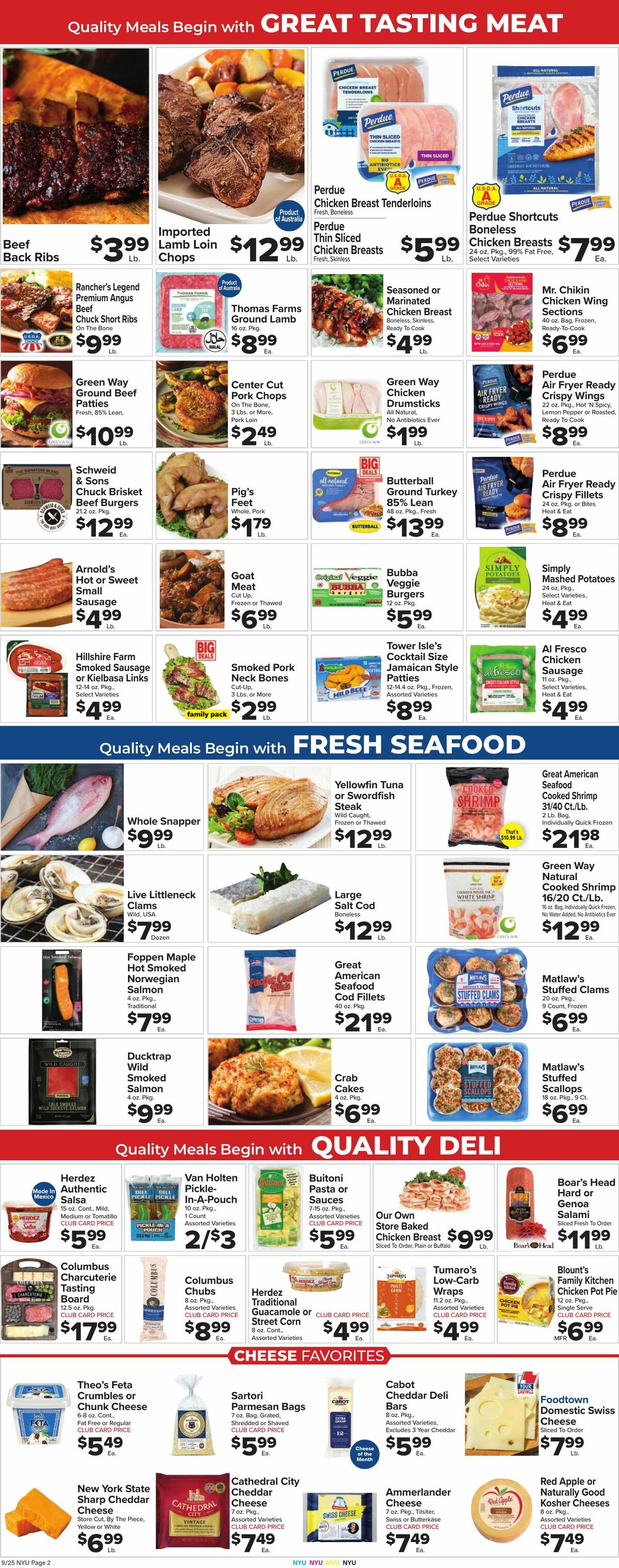 Food Town Weekly Ad from September 25