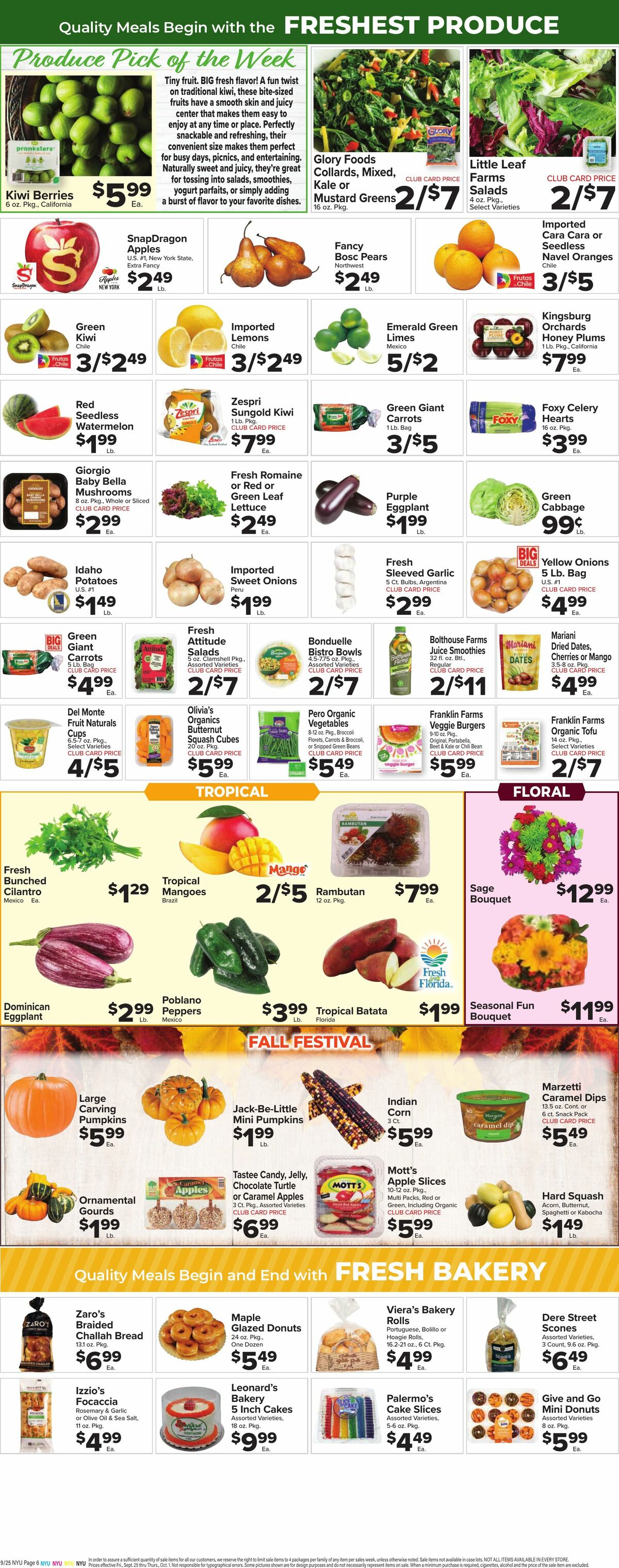 Food Town Weekly Ad from September 25