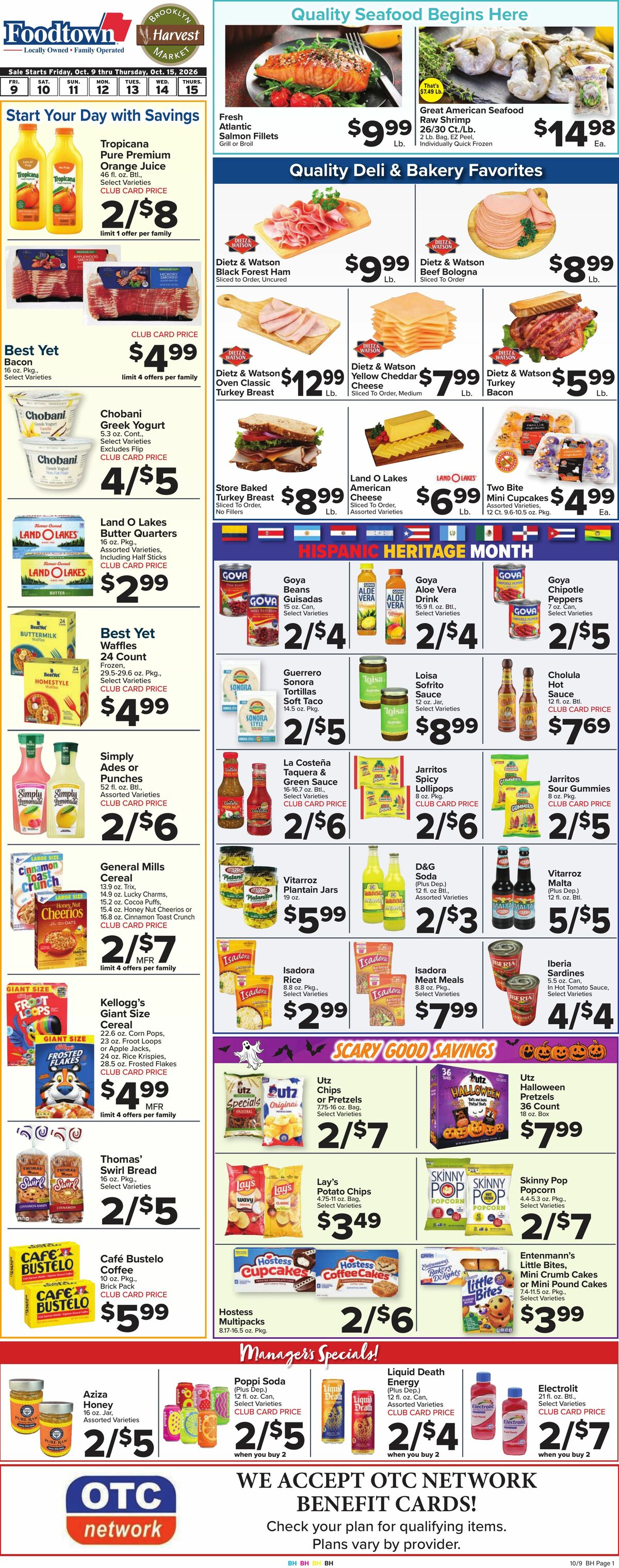 Food Town Weekly Ad from October 9