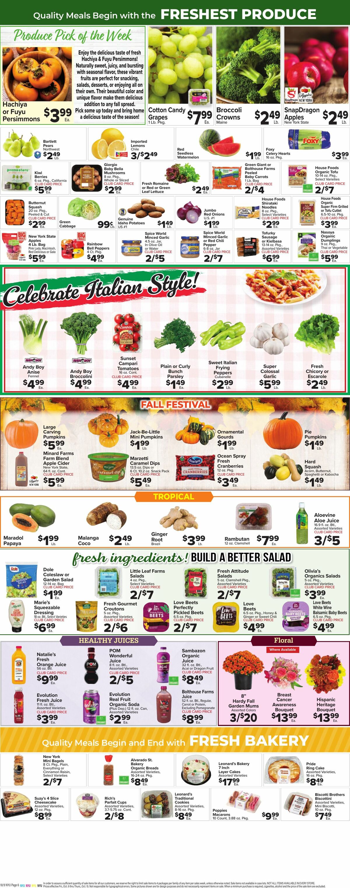 Food Town Weekly Ad from October 9
