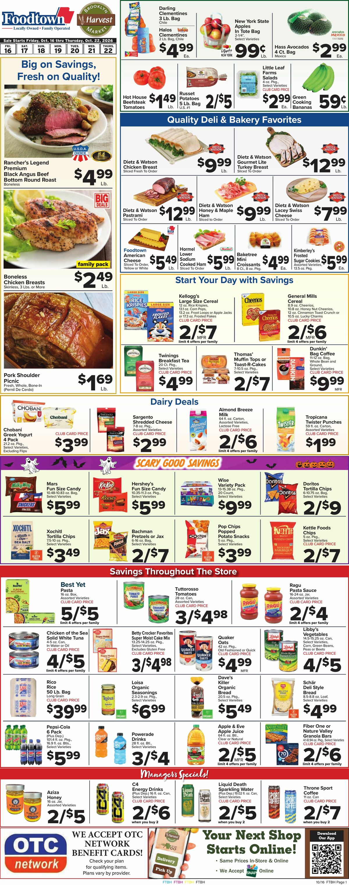 Food Town Weekly Ad from October 16