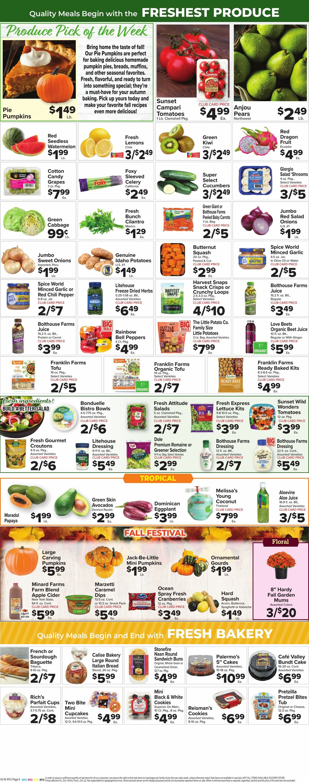 Food Town Weekly Ad from October 16