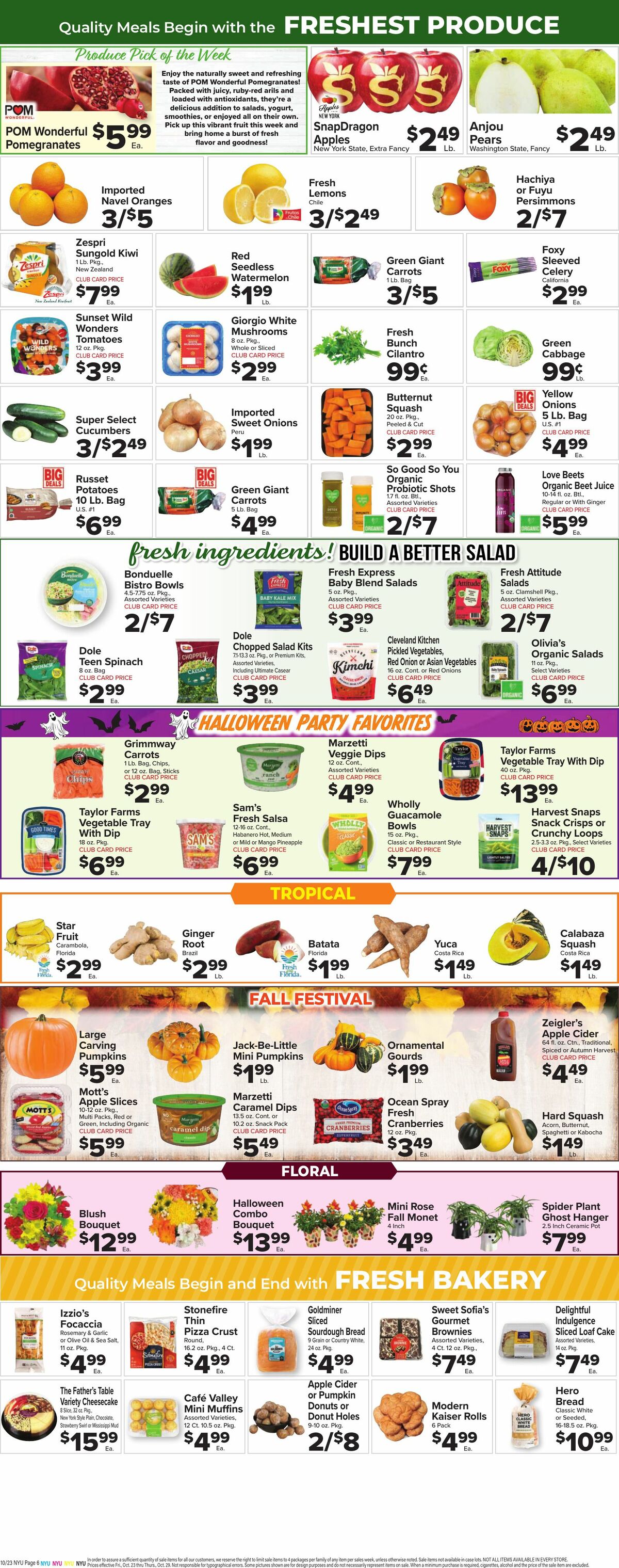 Food Town Weekly Ad from October 23
