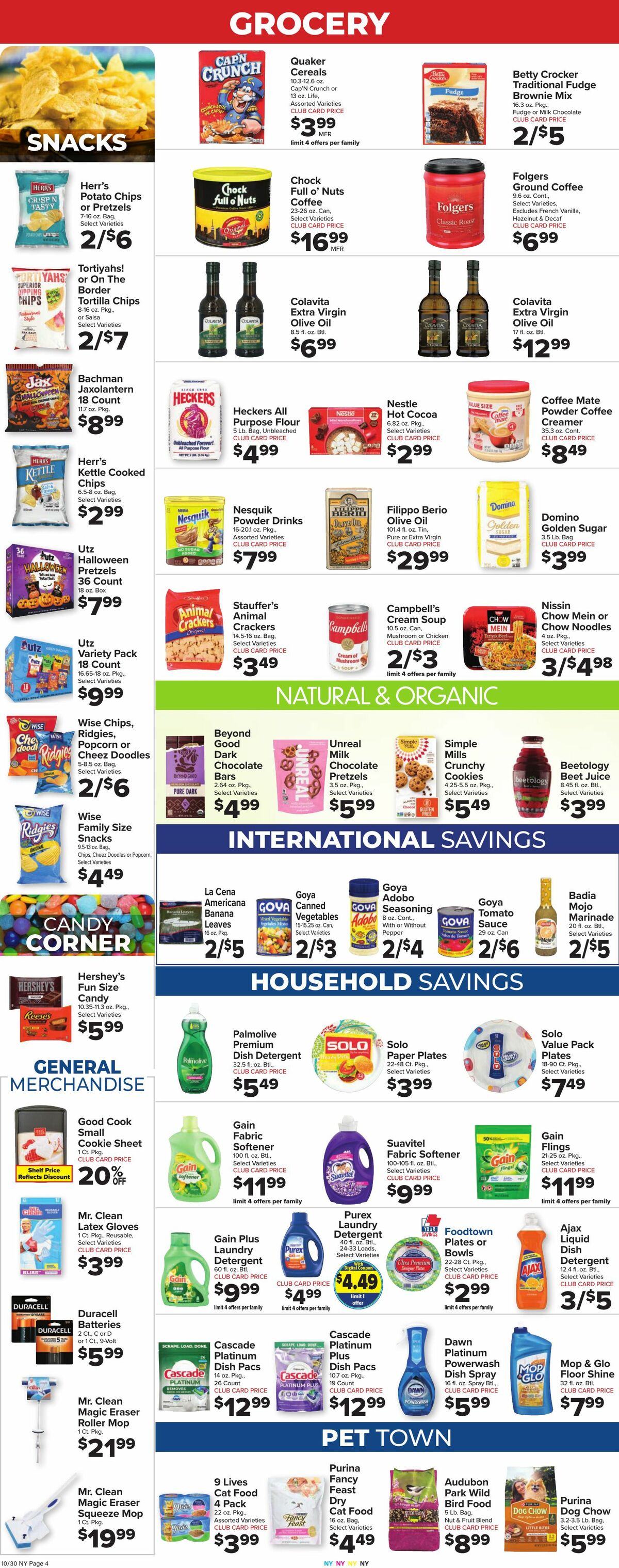 Food Town Weekly Ad from October 30