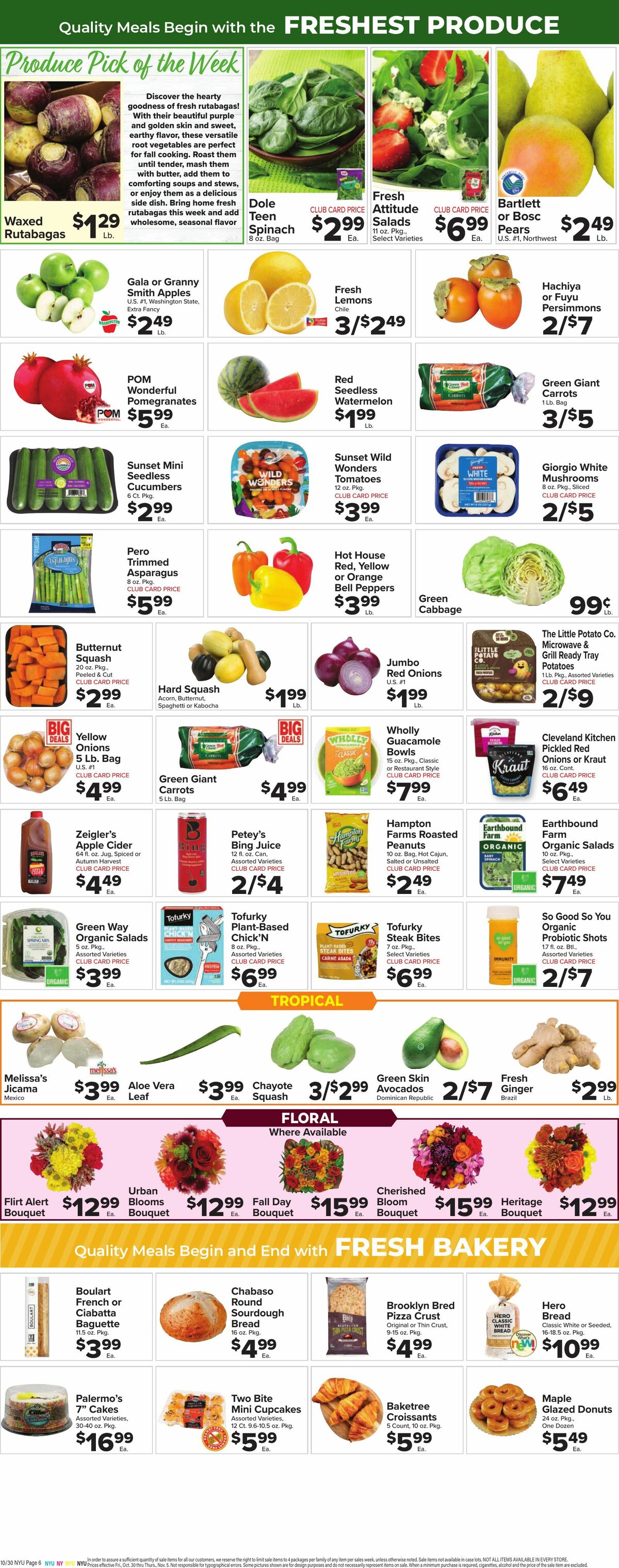 Food Town Weekly Ad from October 30