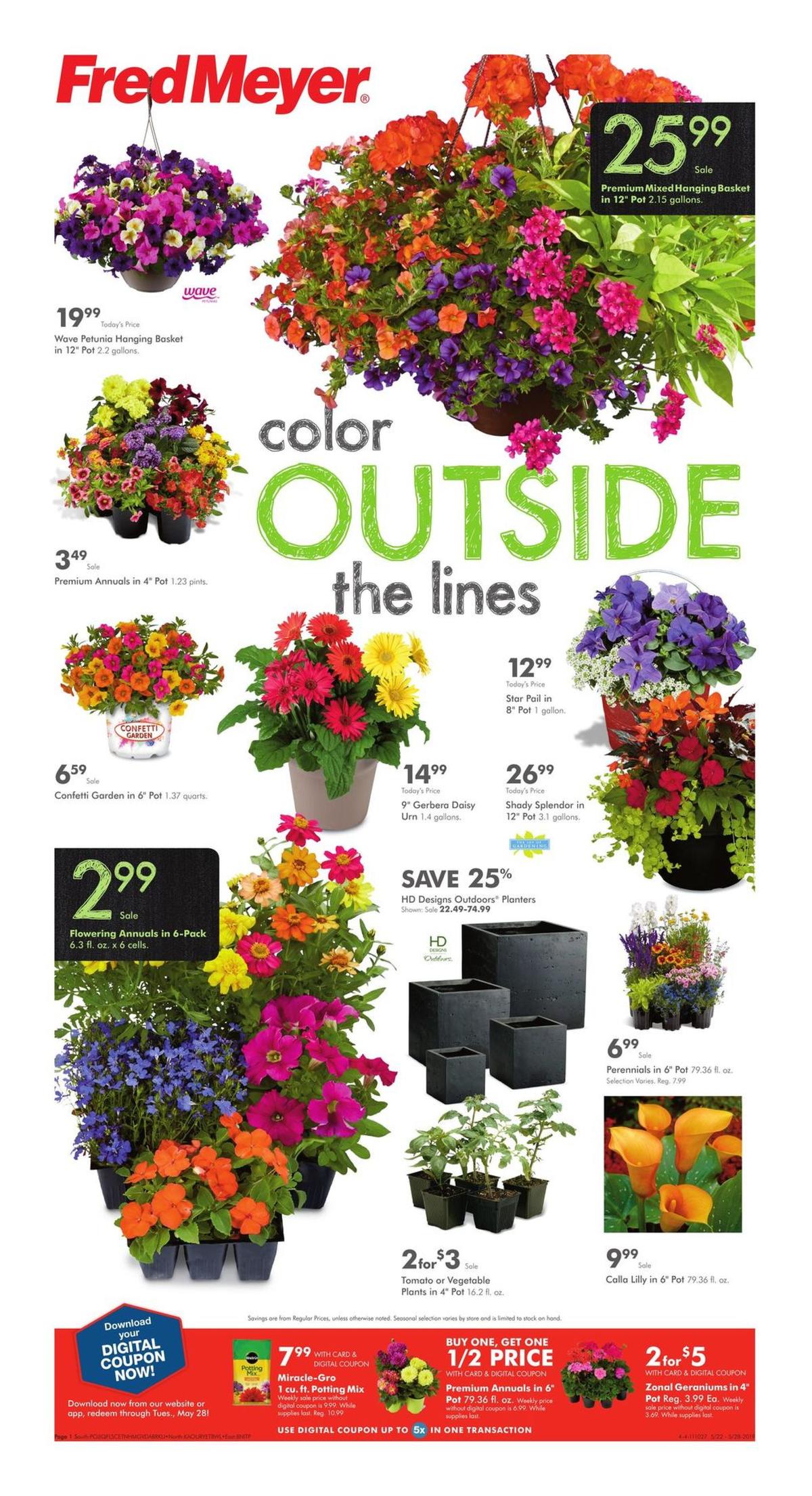 Fred Meyer Garden Center Weekly Ad Specials For May 22