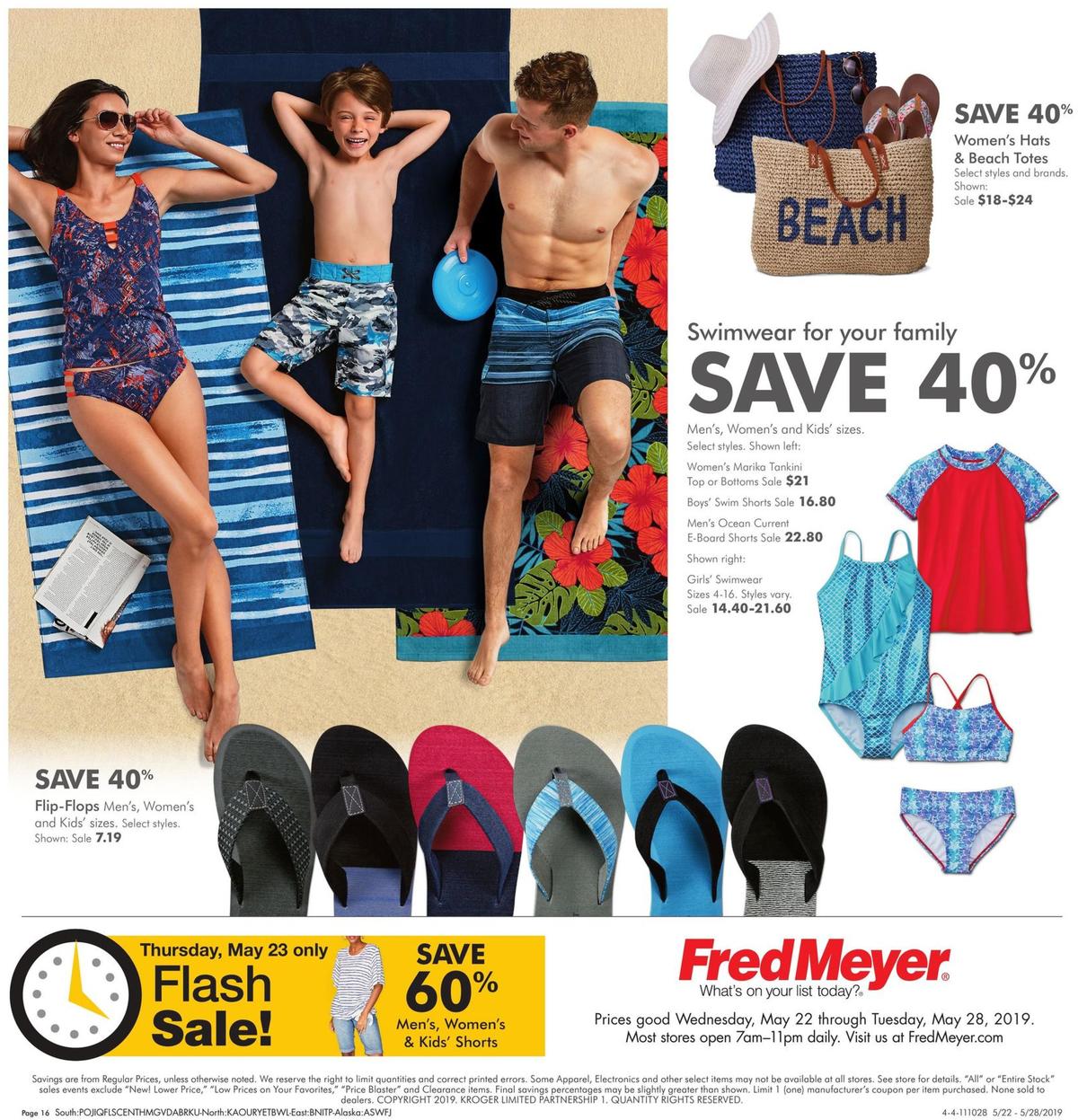 Fred Meyer General Merchandise Weekly Ad from May 22