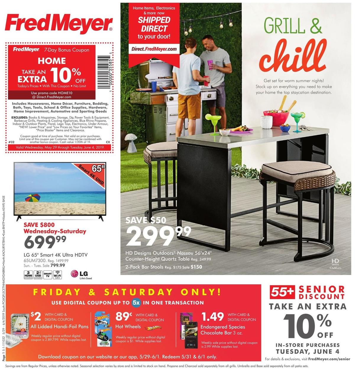 Fred Meyer General Merchandise Weekly Ad from May 29