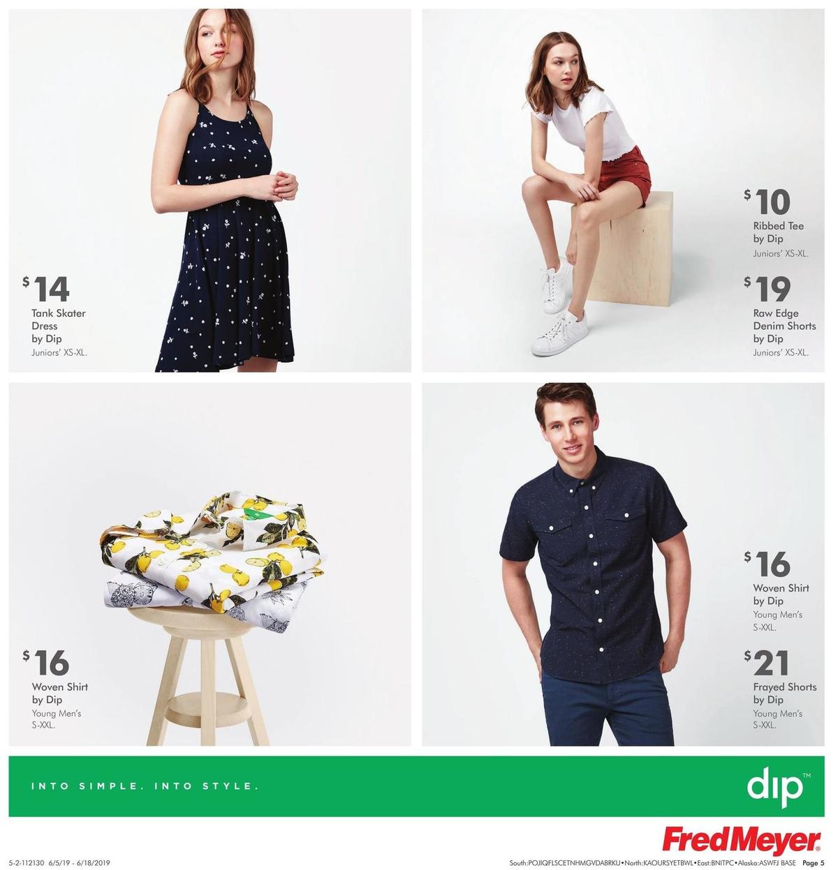 Fred Meyer Dip Apparel Weekly Ad from June 5