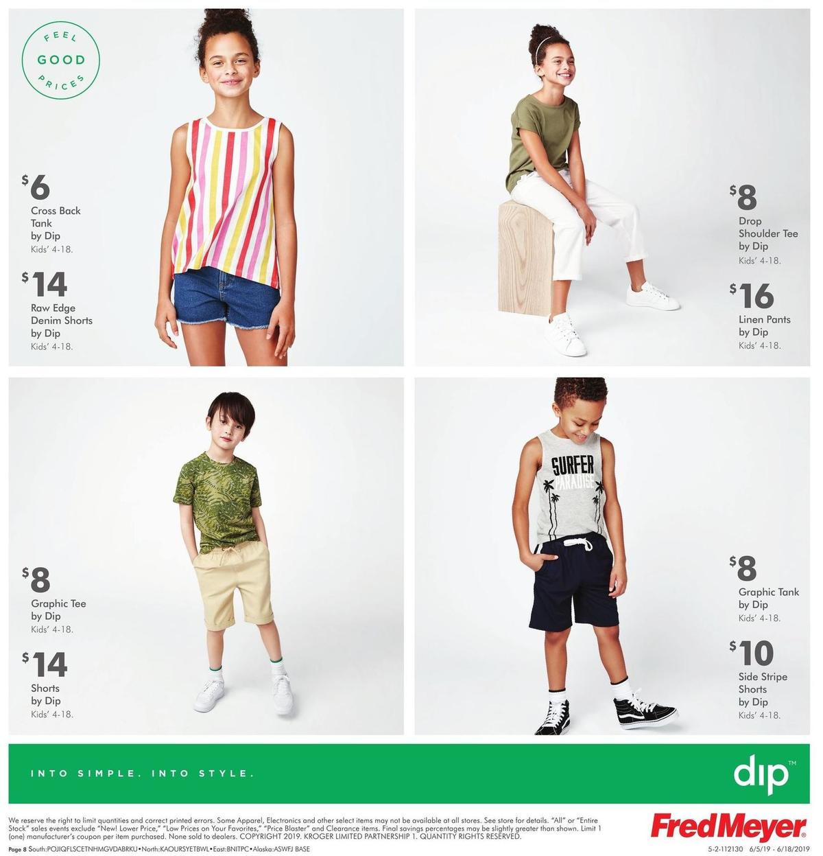 Fred Meyer Dip Apparel Weekly Ad from June 5