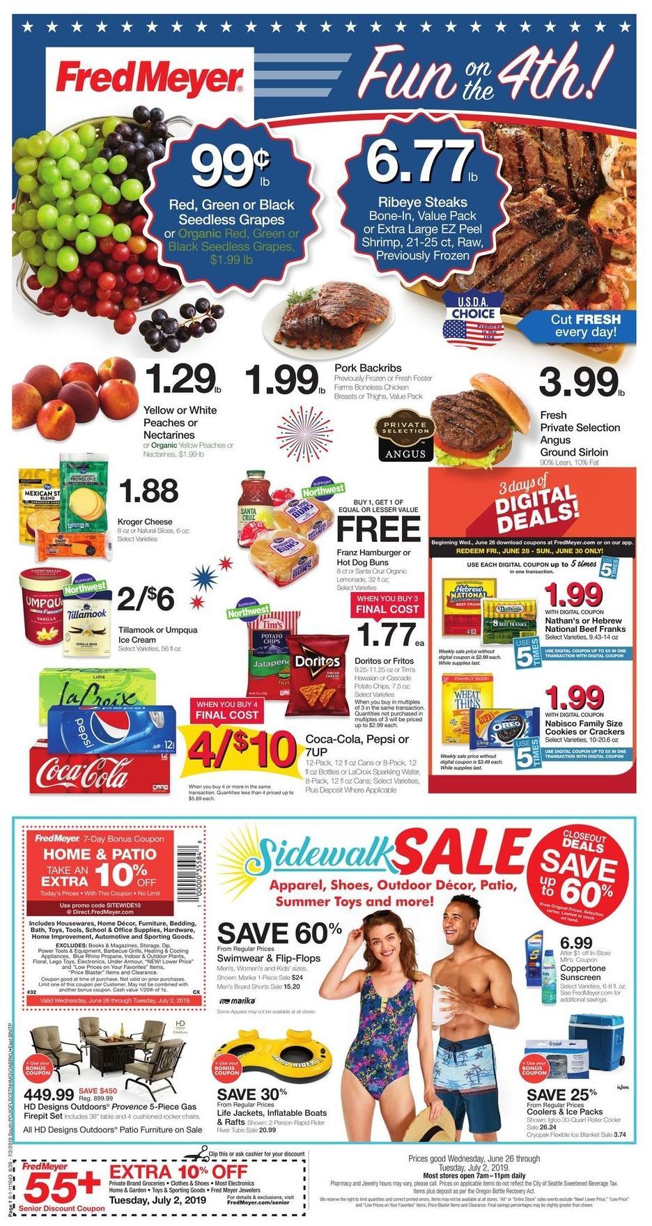 Fred Meyer Weekly Ad from June 26