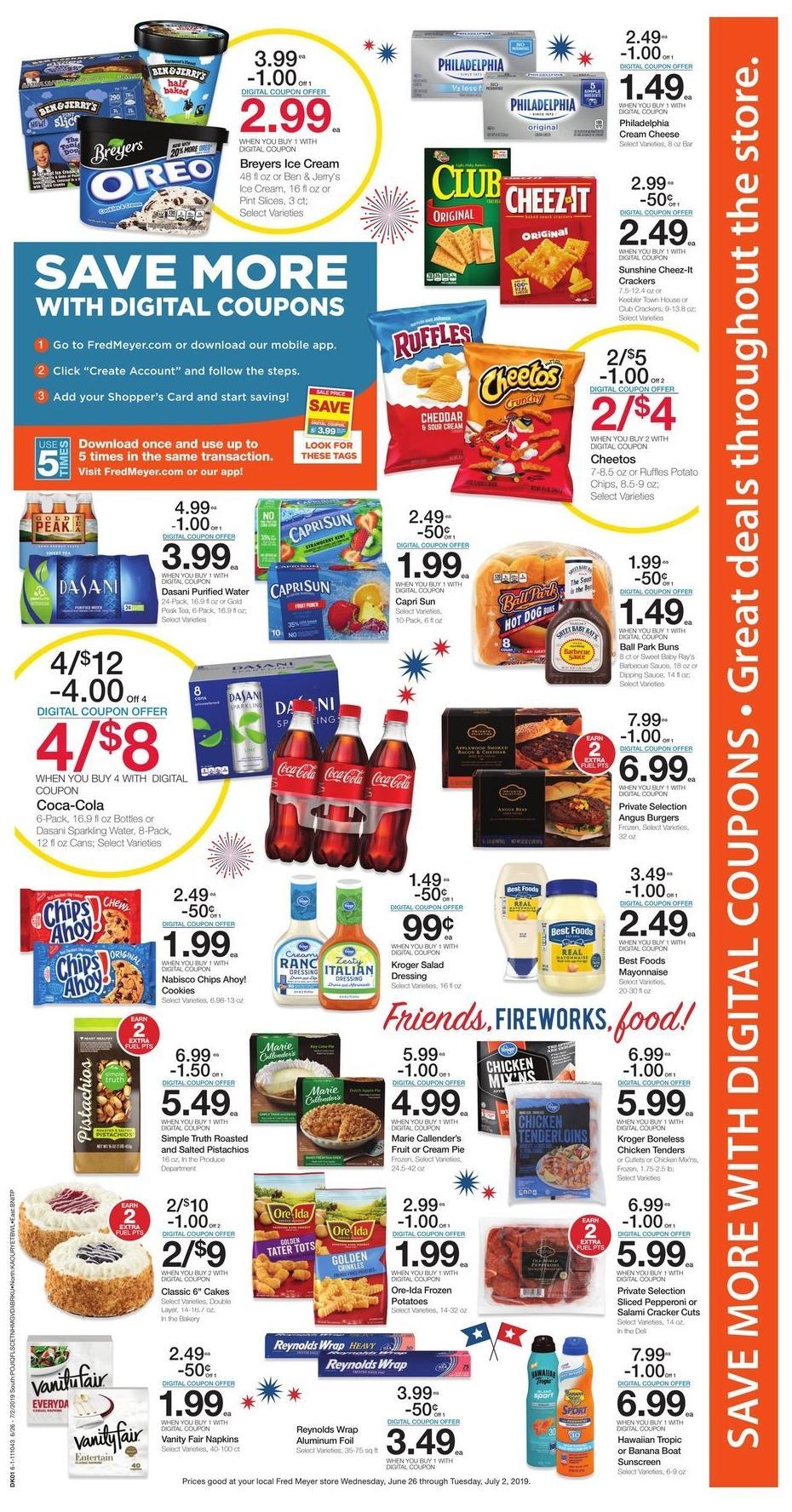 Fred Meyer Weekly Ad from June 26