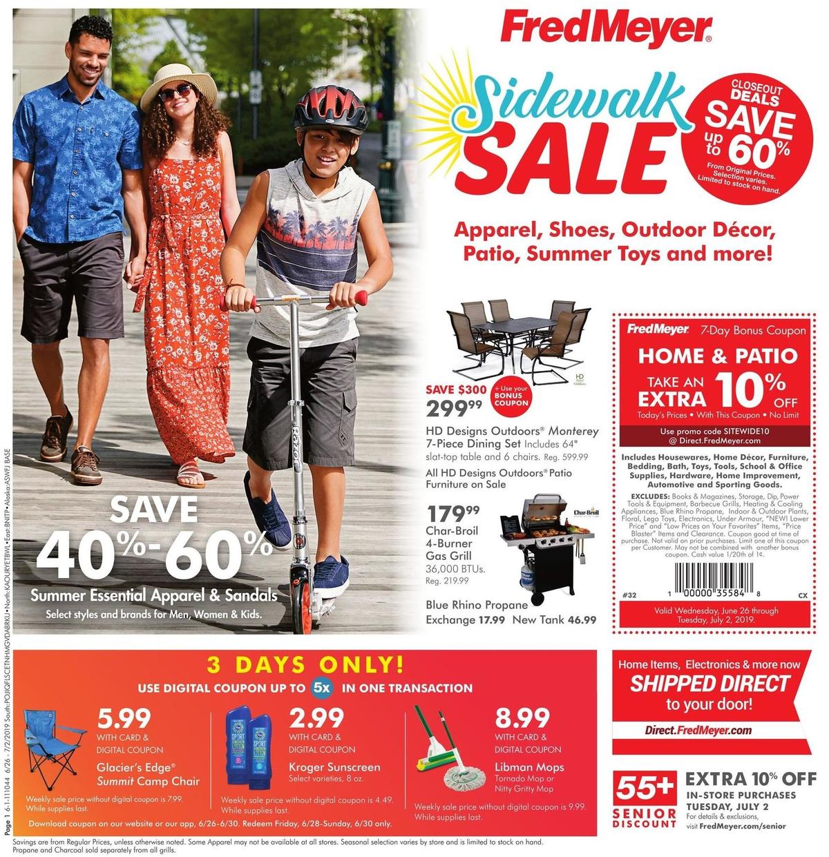 Fred Meyer General Merchandise Weekly Ad from June 26