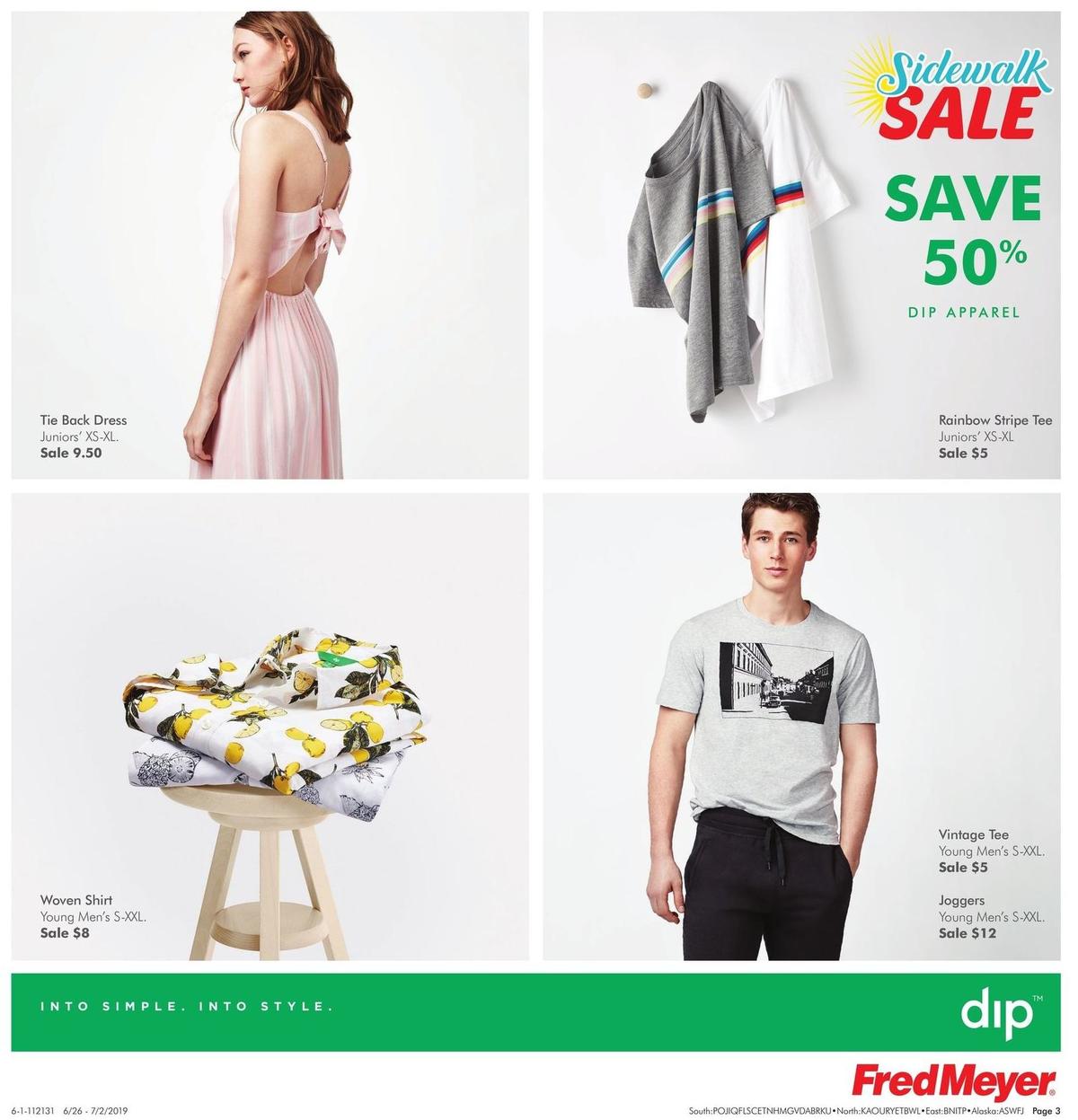 Fred Meyer Dip Apparel Weekly Ad from June 26