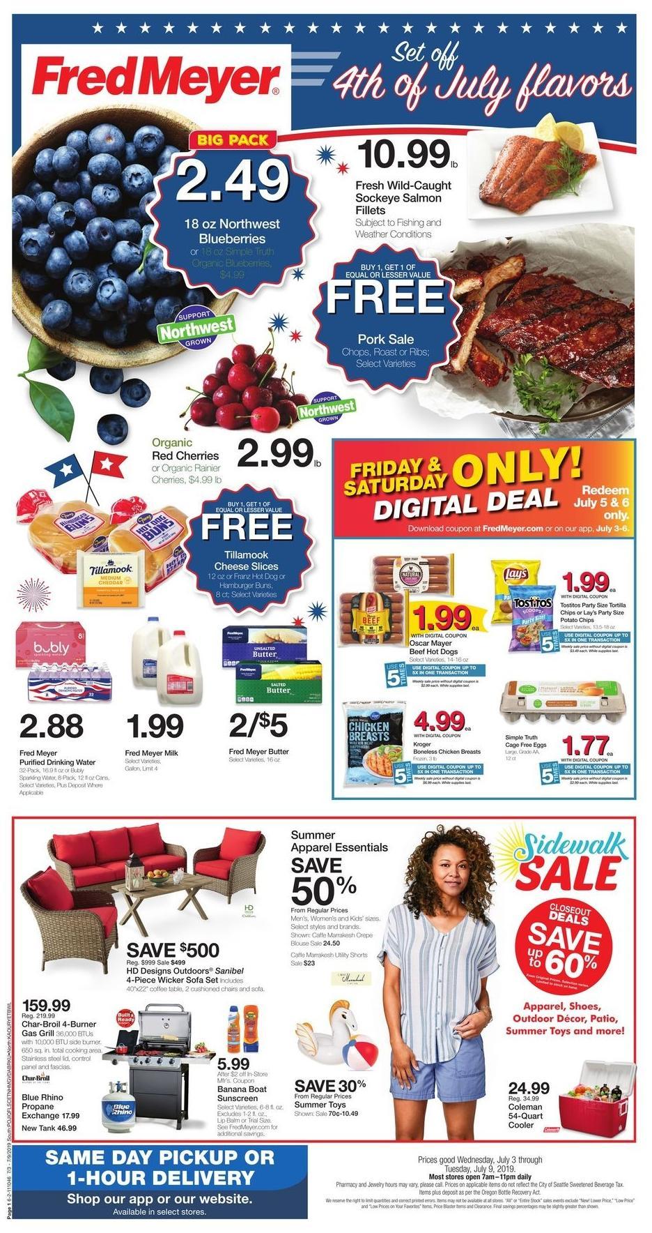 Fred Meyer Weekly Ad from July 3