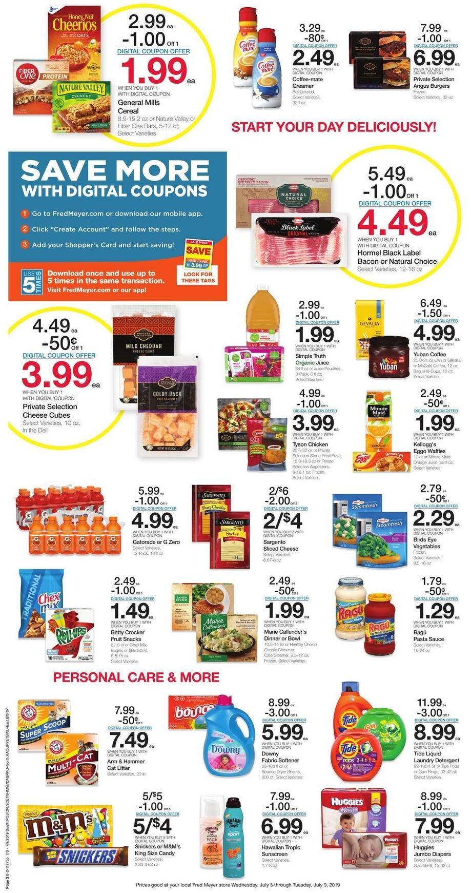 Fred Meyer Weekly Ad from July 3