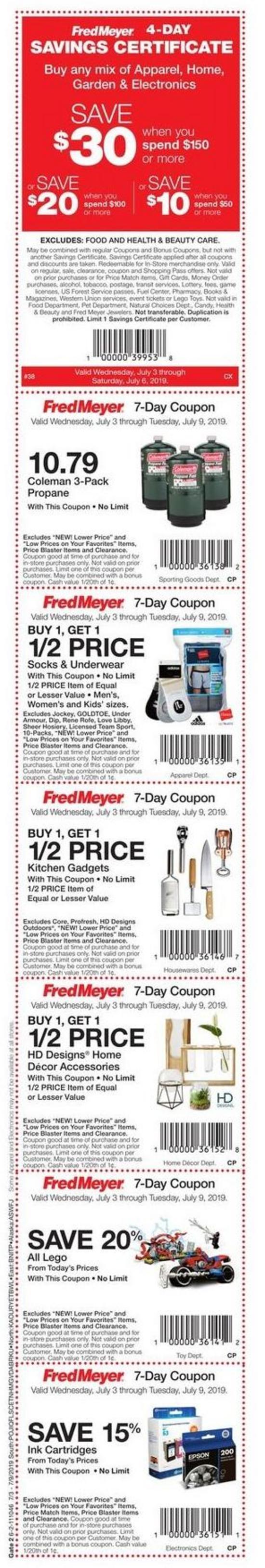 Fred Meyer Weekly Ad from July 3