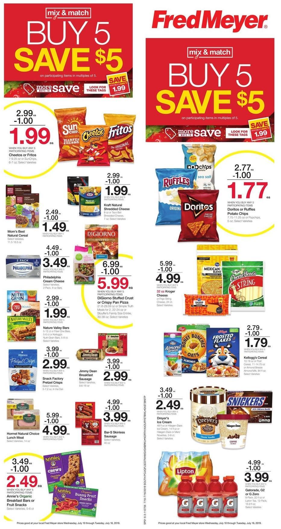 Fred Meyer Weekly Ad from July 10
