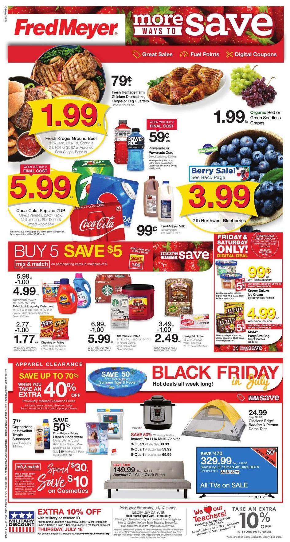 Fred Meyer Weekly Ad from July 17