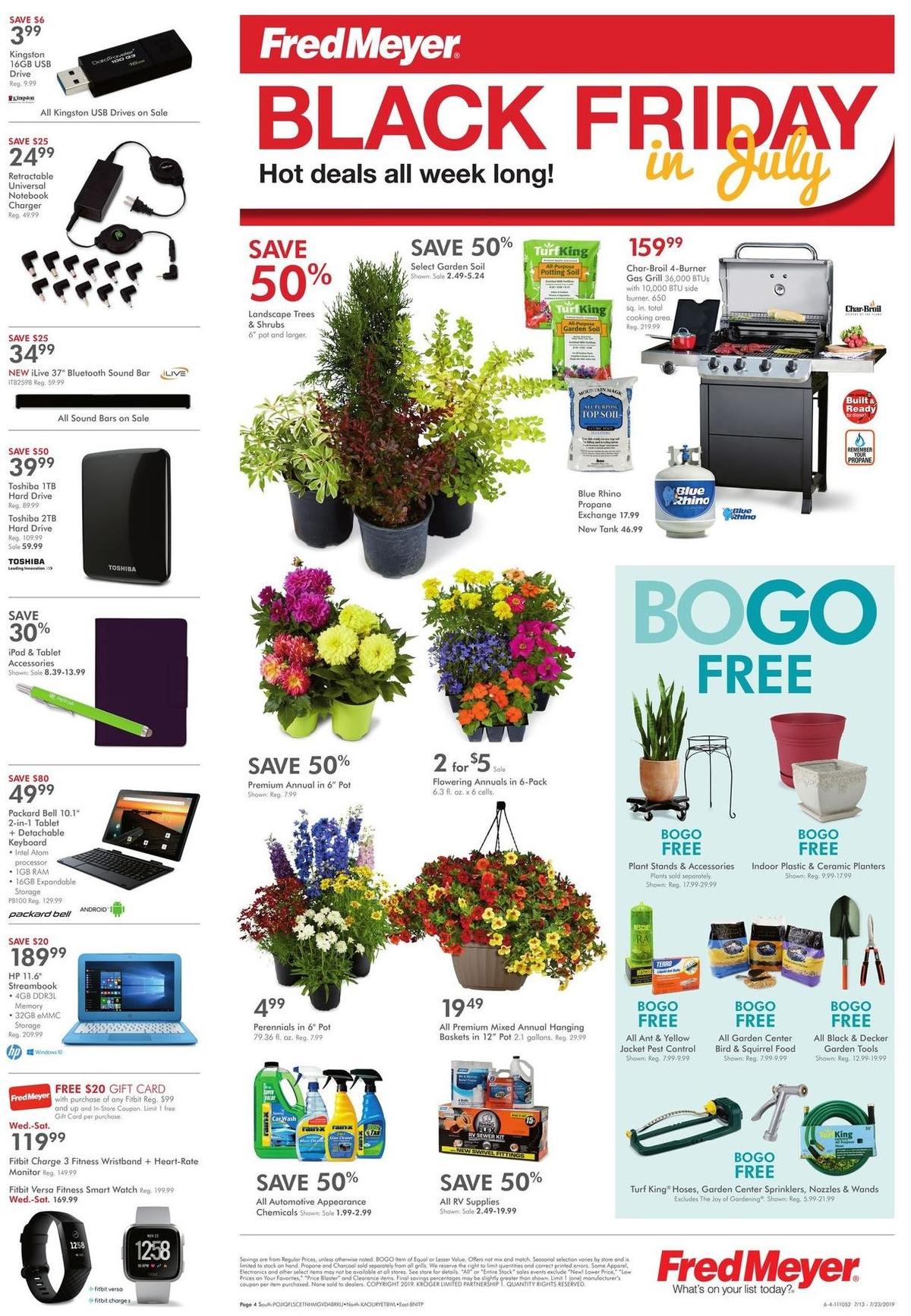 Fred Meyer Black Friday in July Weekly Ad from July 13