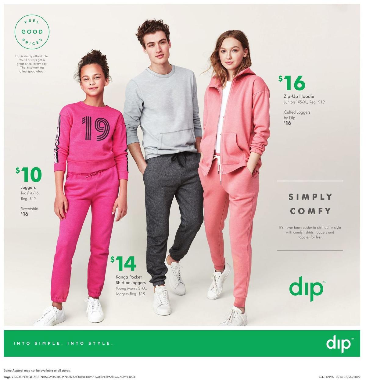 Fred Meyer Dip Apparel Weekly Ad from August 14