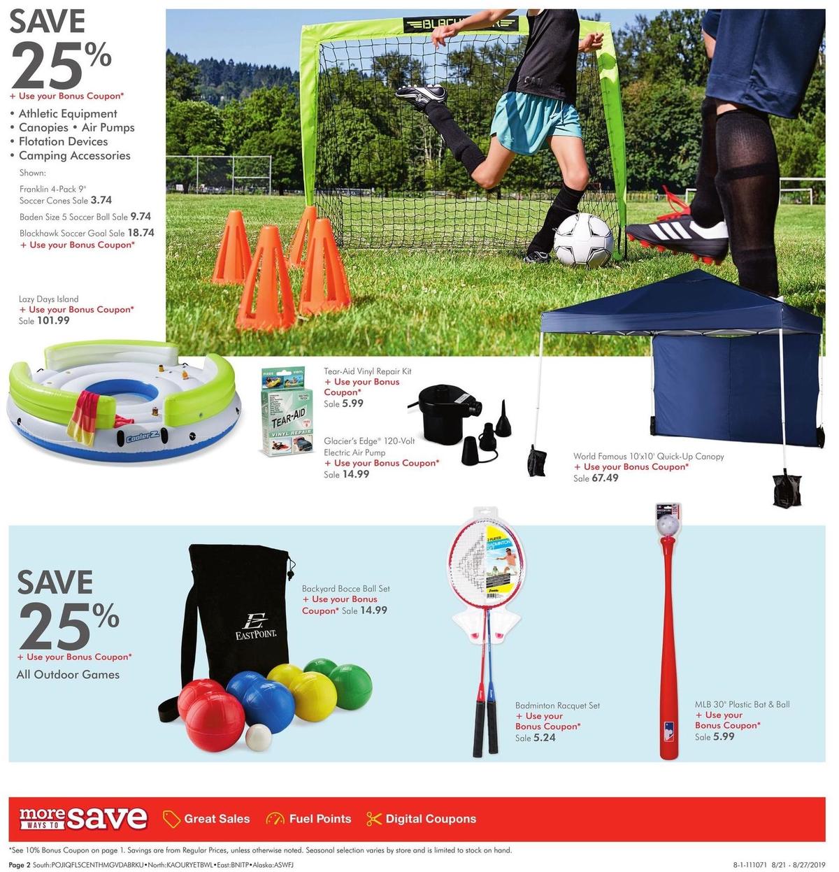 Fred Meyer General Merchandise Weekly Ad from August 21