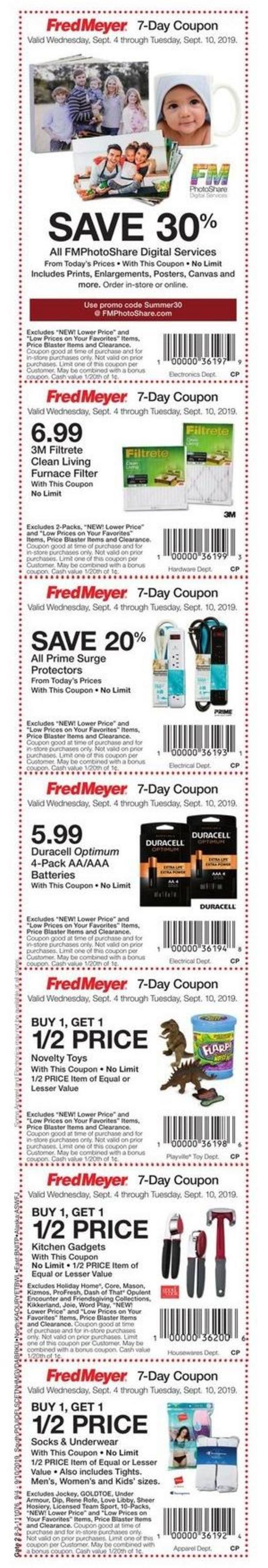 Fred Meyer Weekly Ad from September 4