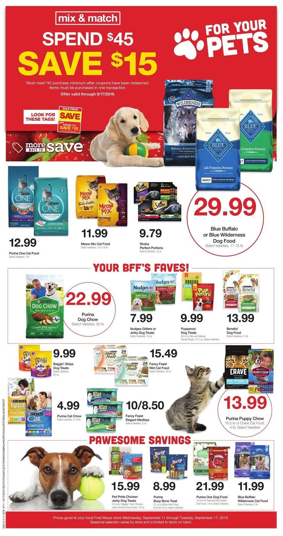 Fred Meyer Weekly Ad from September 11
