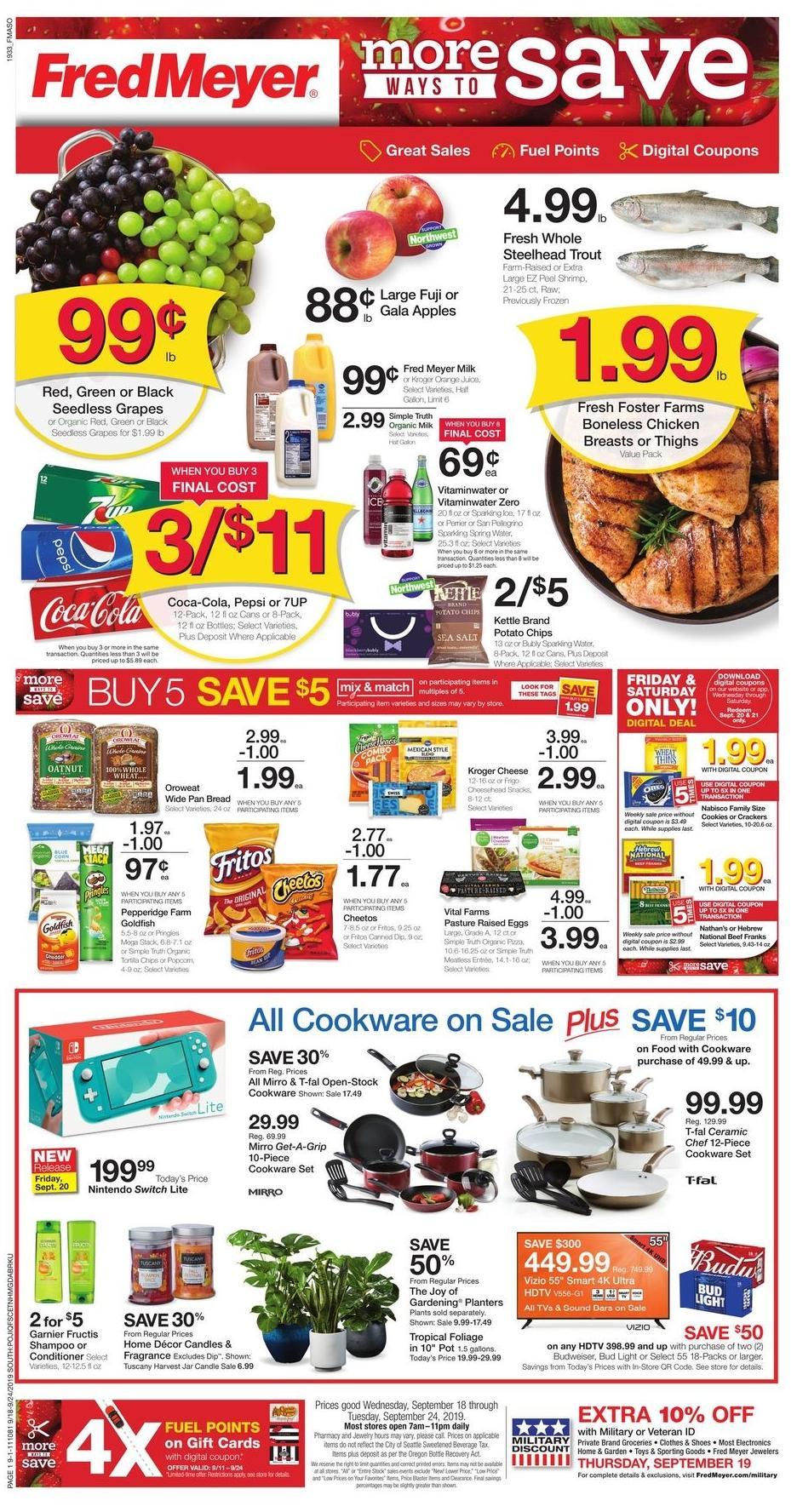 Fred Meyer Weekly Ad from September 18