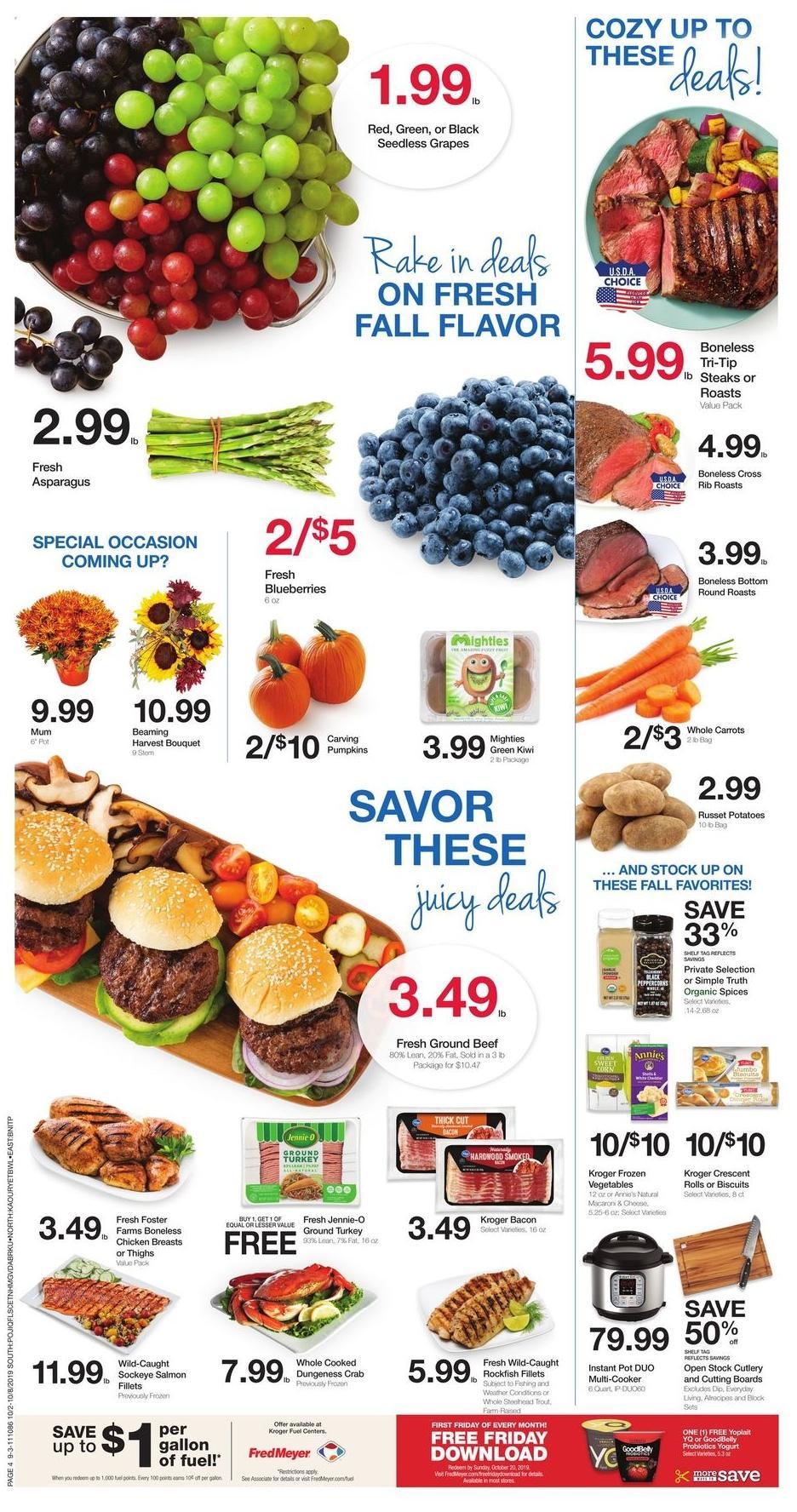 Fred Meyer Weekly Ad from October 2