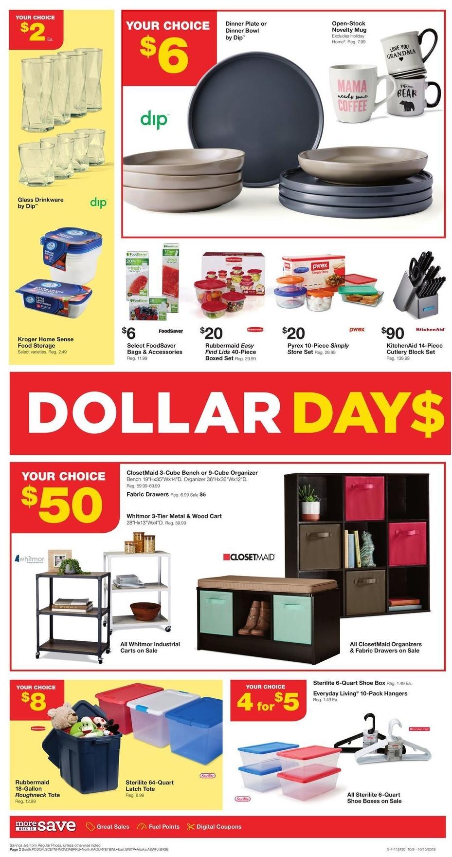 Fred Meyer General Merchandise Weekly Ad from October 9