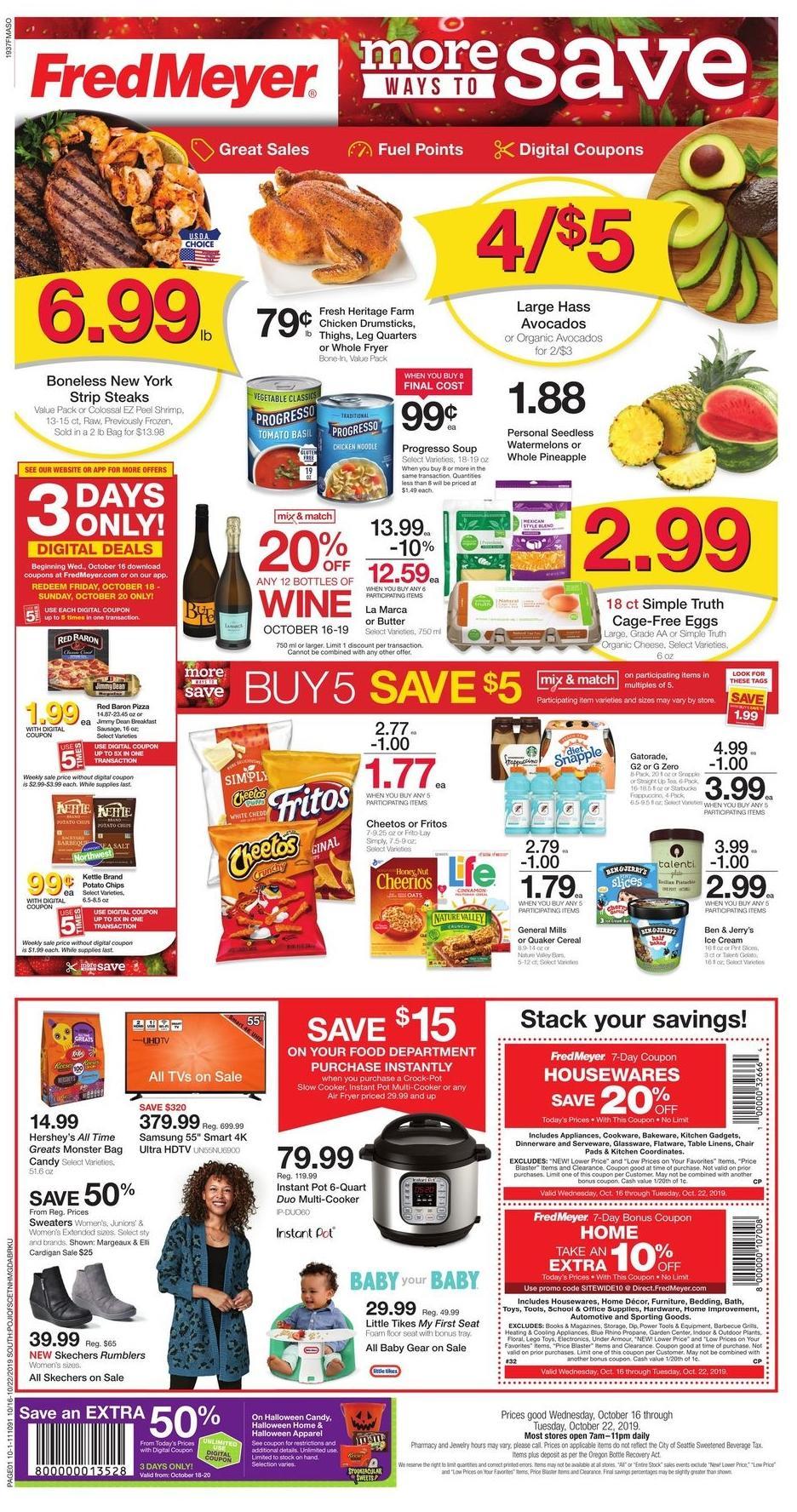 Fred Meyer Weekly Ad from October 16