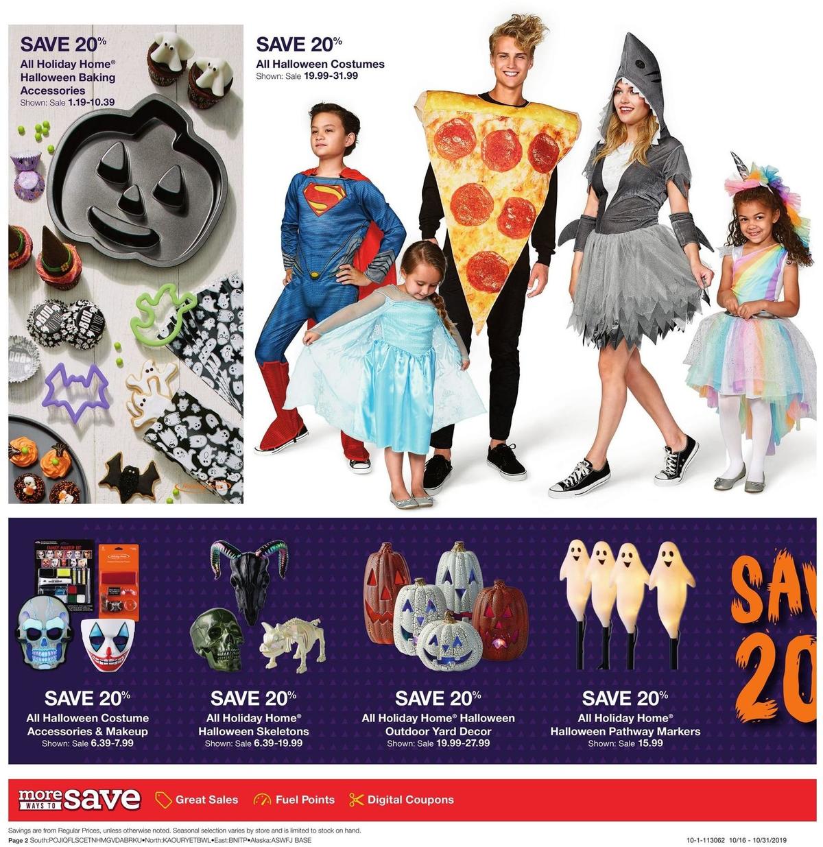 Fred Meyer Halloween Merchandise Weekly Ad from October 16