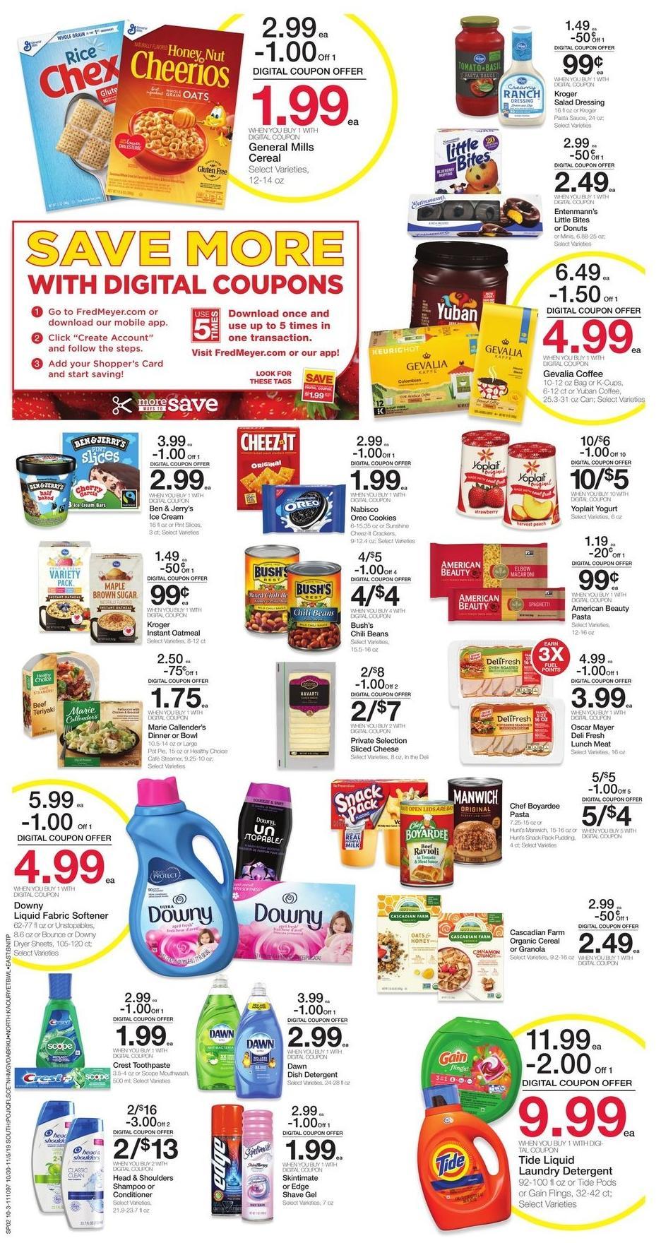 Fred Meyer Weekly Ad from October 30