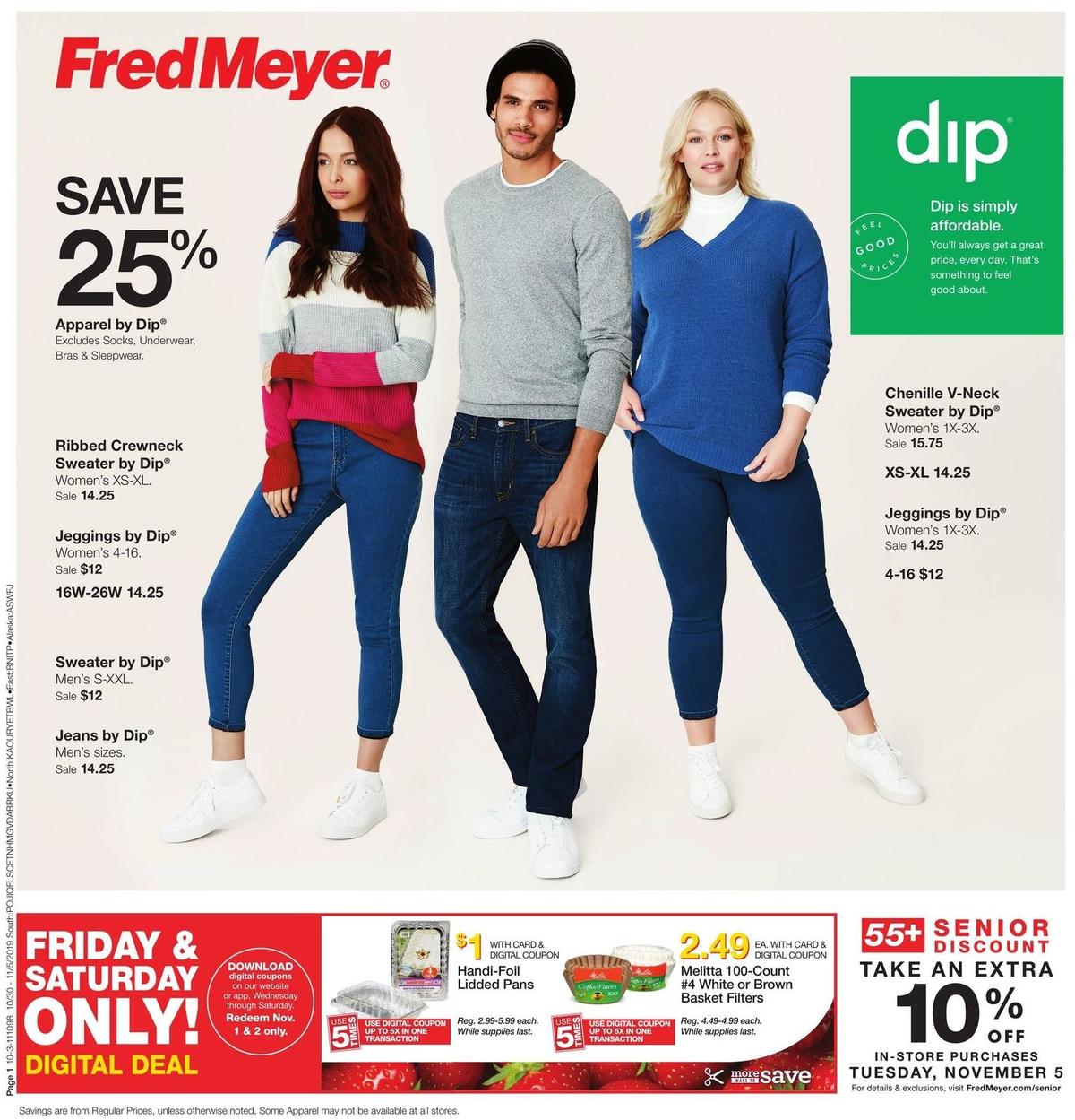 Fred Meyer General Merchandise Weekly Ad from October 30