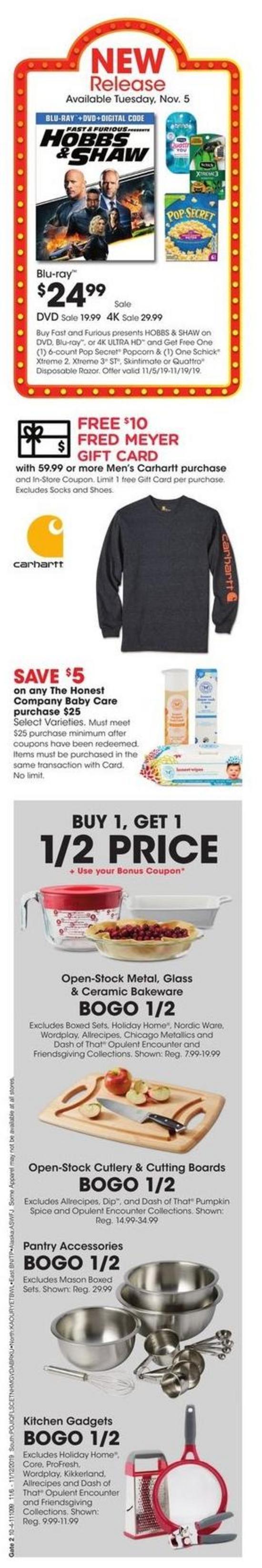 Fred Meyer Weekly Ad from November 6