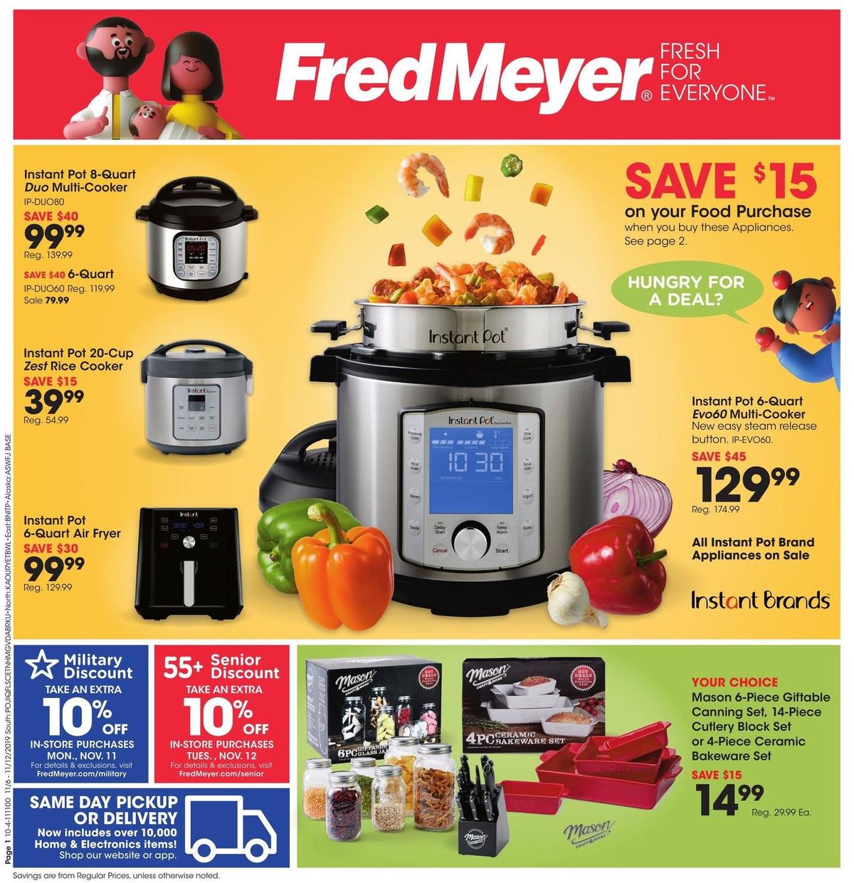 Fred Meyer General Merchandise Weekly Ad from November 6